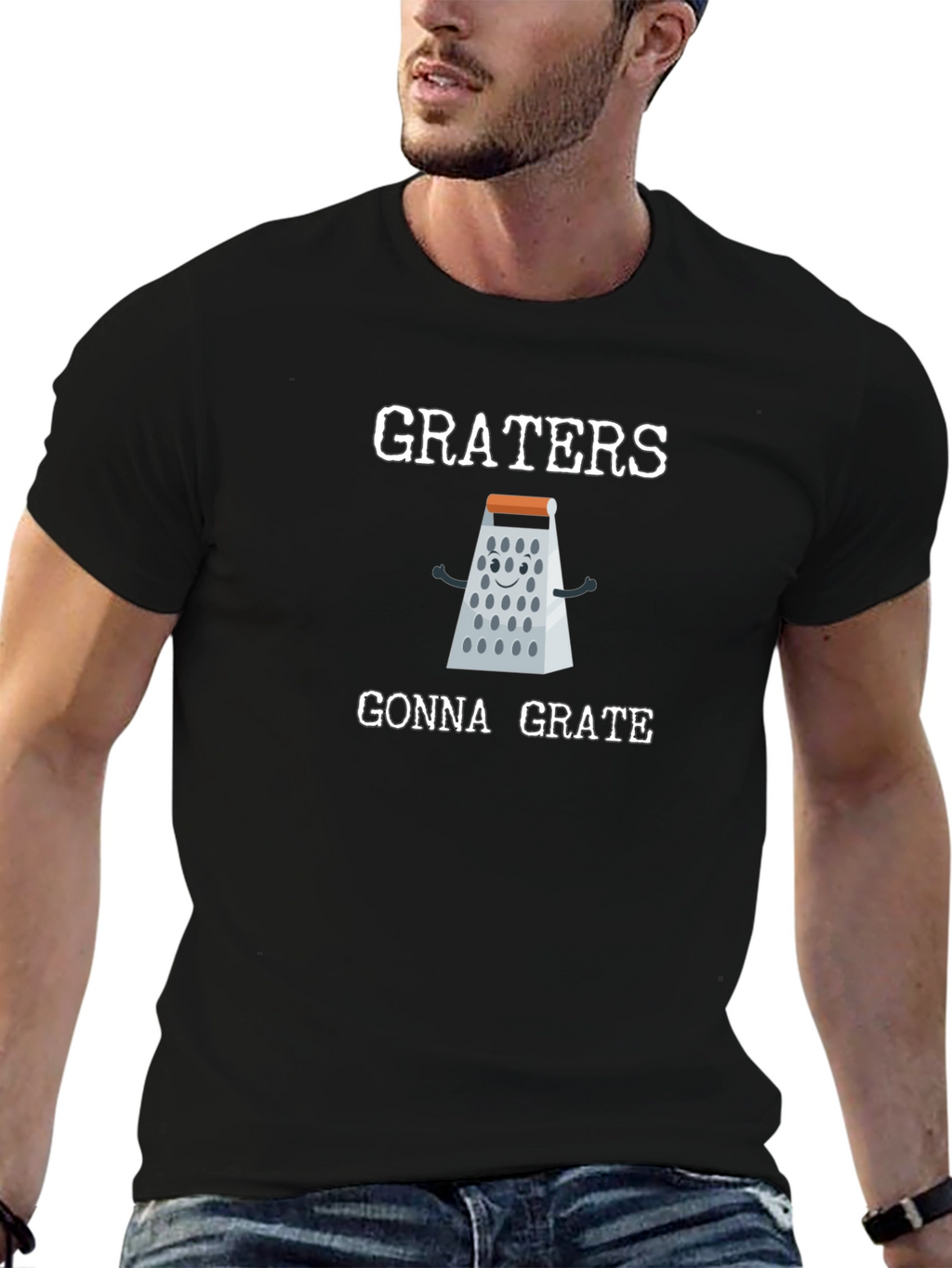 Funny Graters Gonna Grate Black T-Shirt