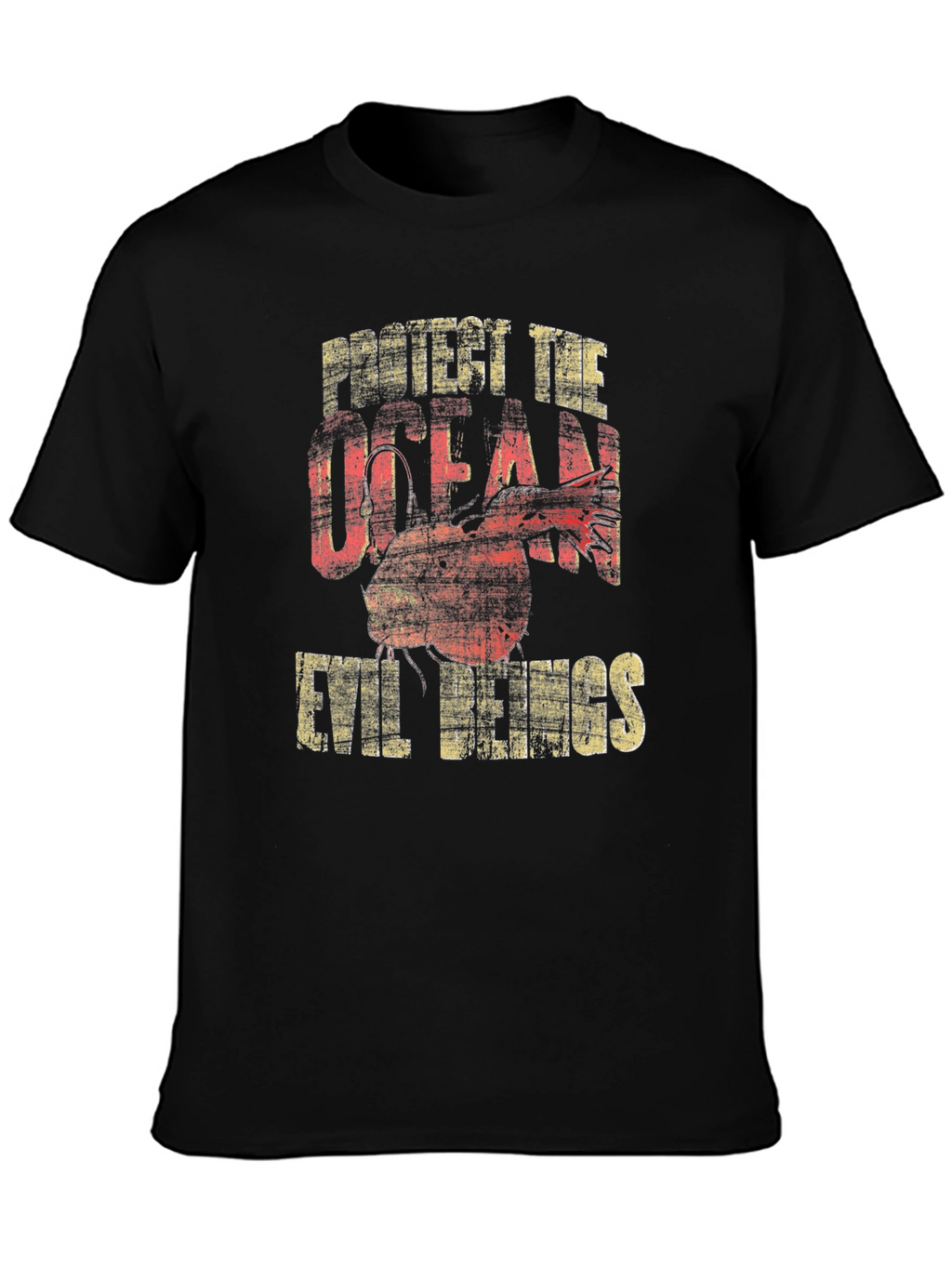 Protect the Ocean Evil Beings Graphic T-Shirt