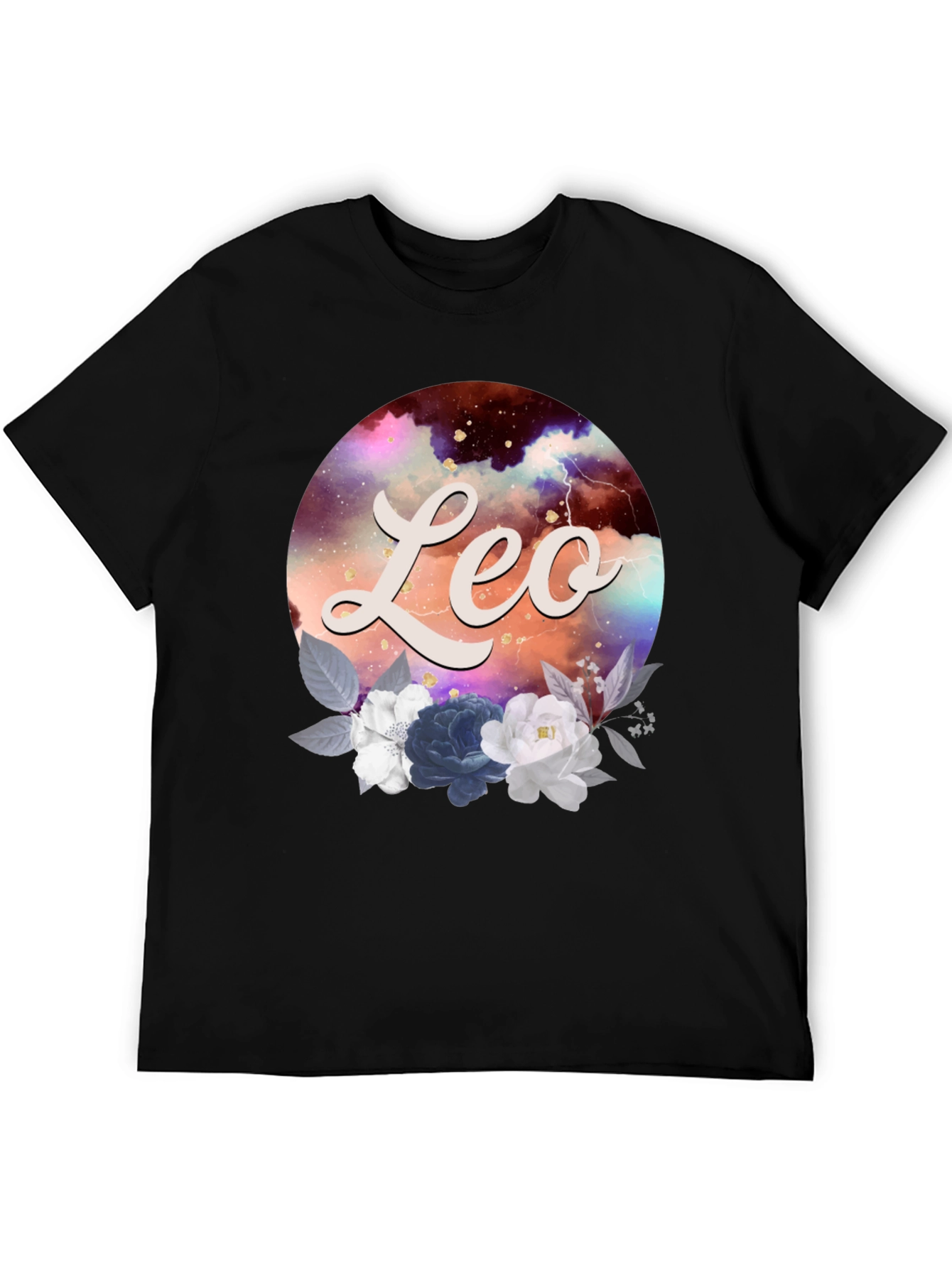Leo Zodiac Floral T-Shirt
