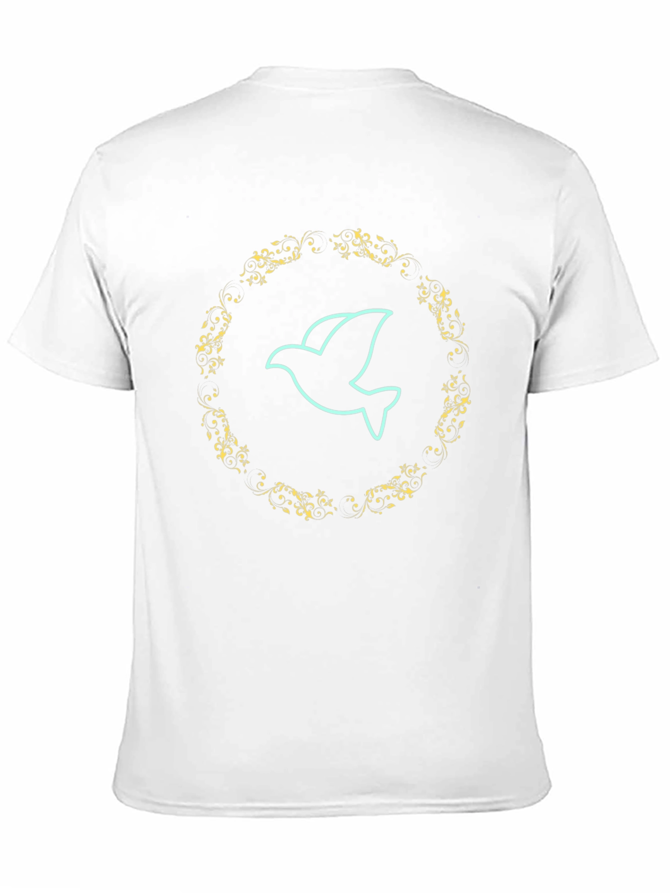 Dove Graphic Print Mens Black T-Shirt