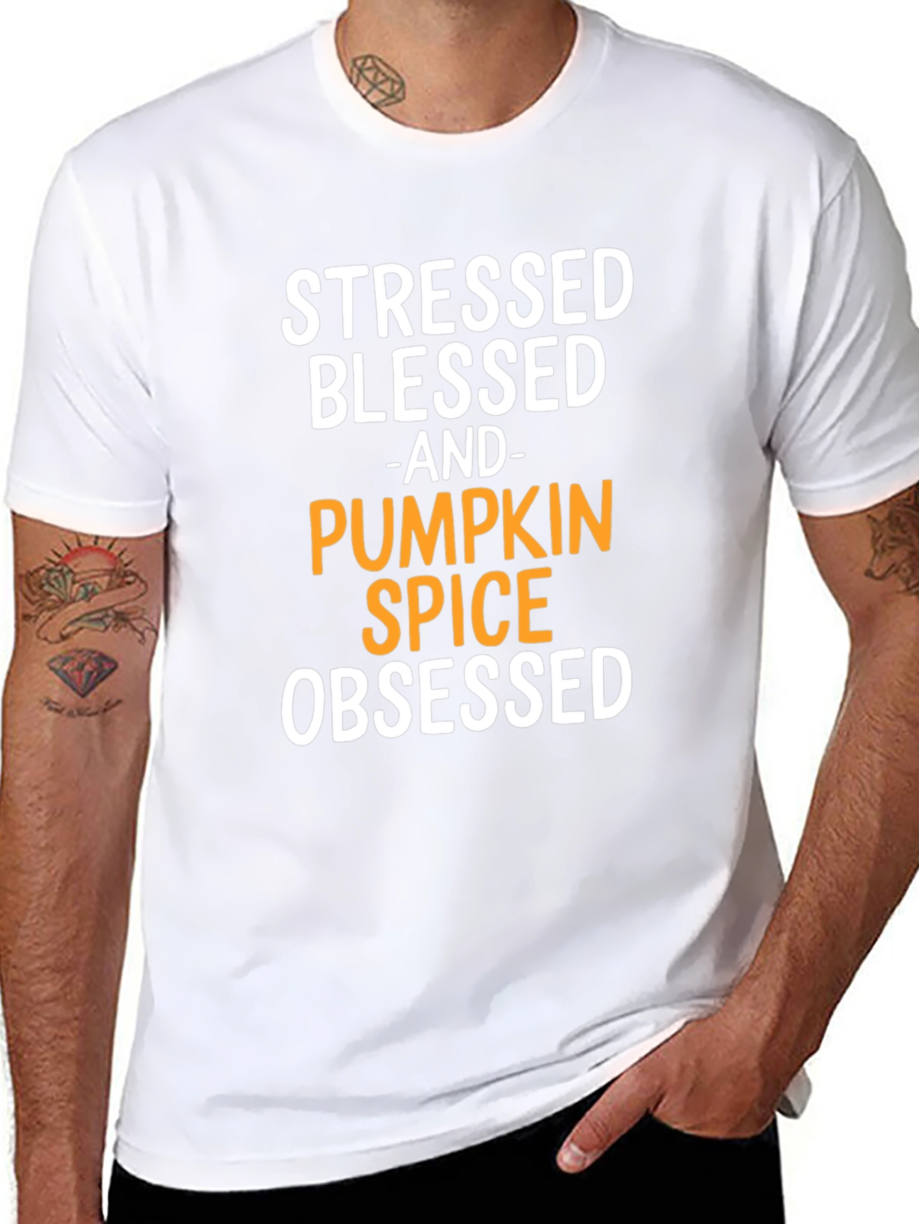 Stressed Blessed Pumpkin Spice Obsessed T-Shirt