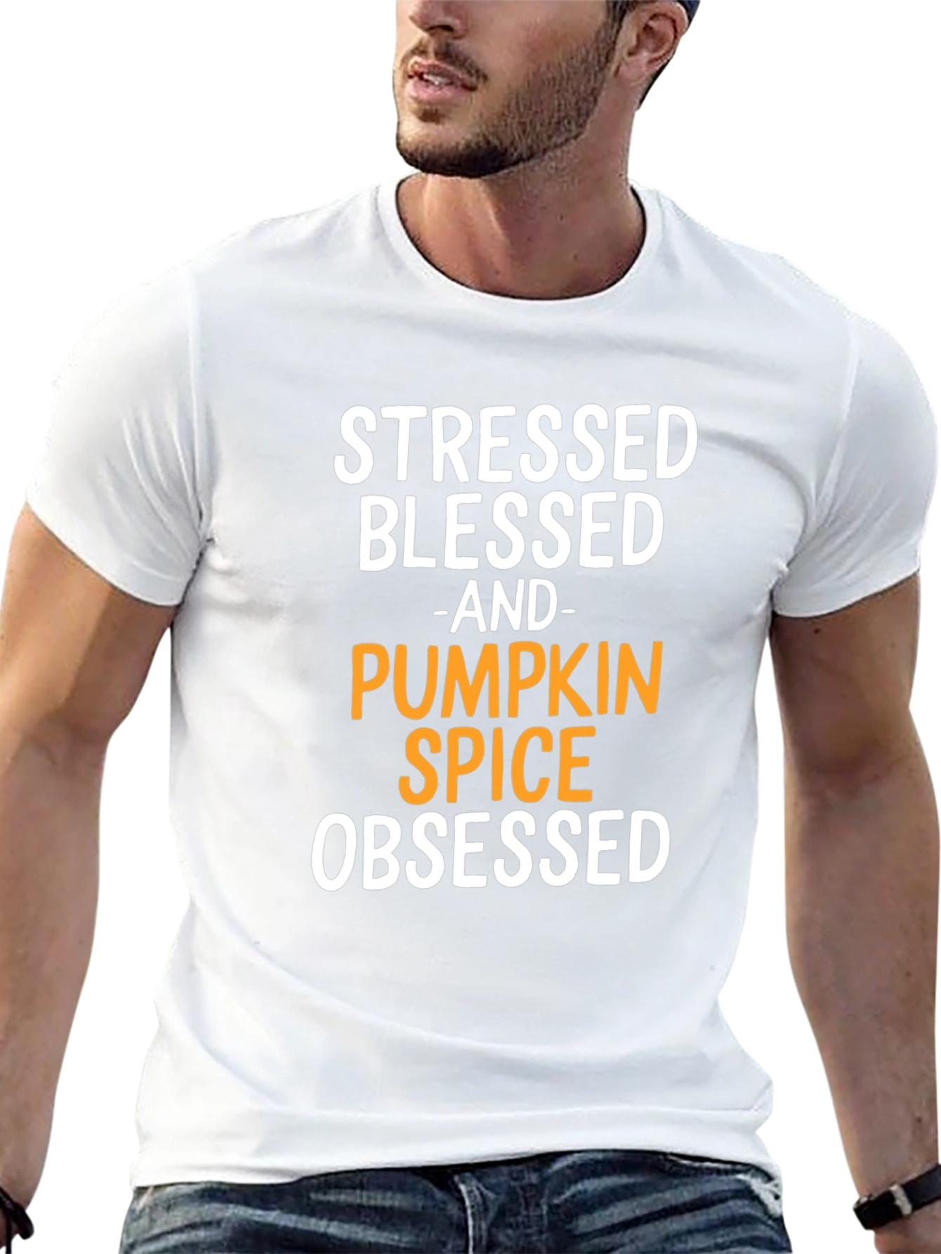 Stressed Blessed Pumpkin Spice Obsessed T-Shirt