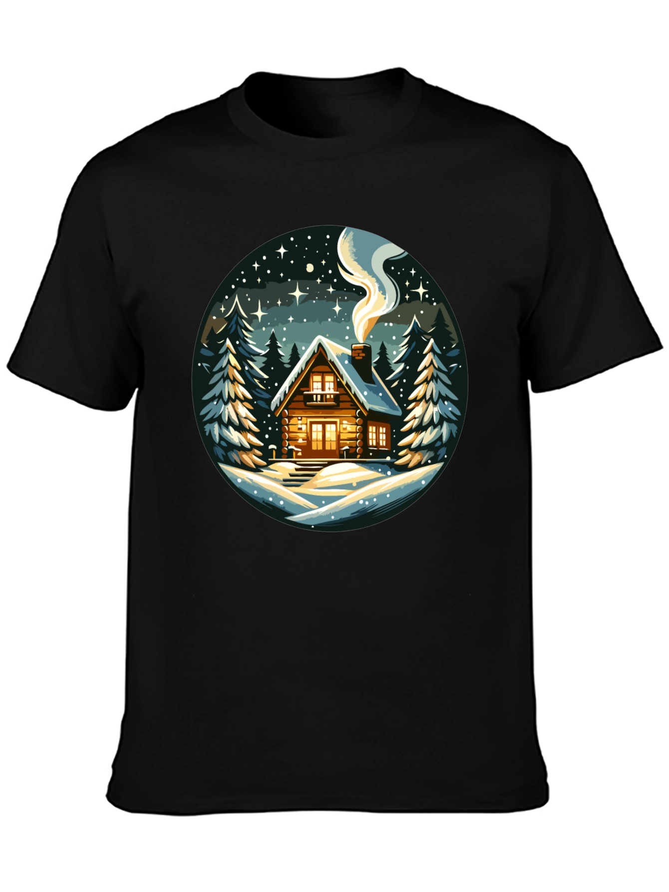 Winter Cabin Graphic Tee