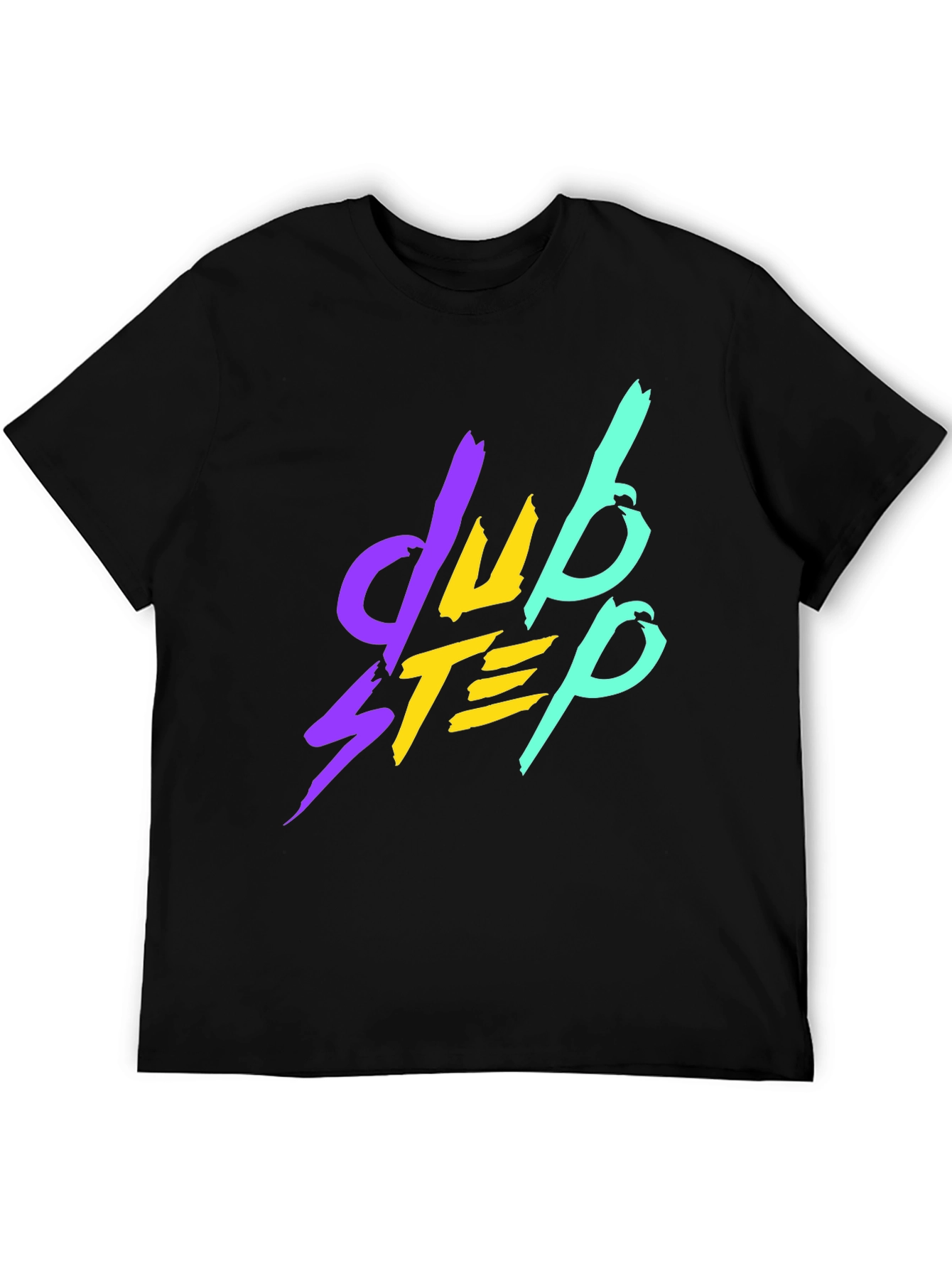 Dubstep Graphic Tee - Black Cotton T-Shirt
