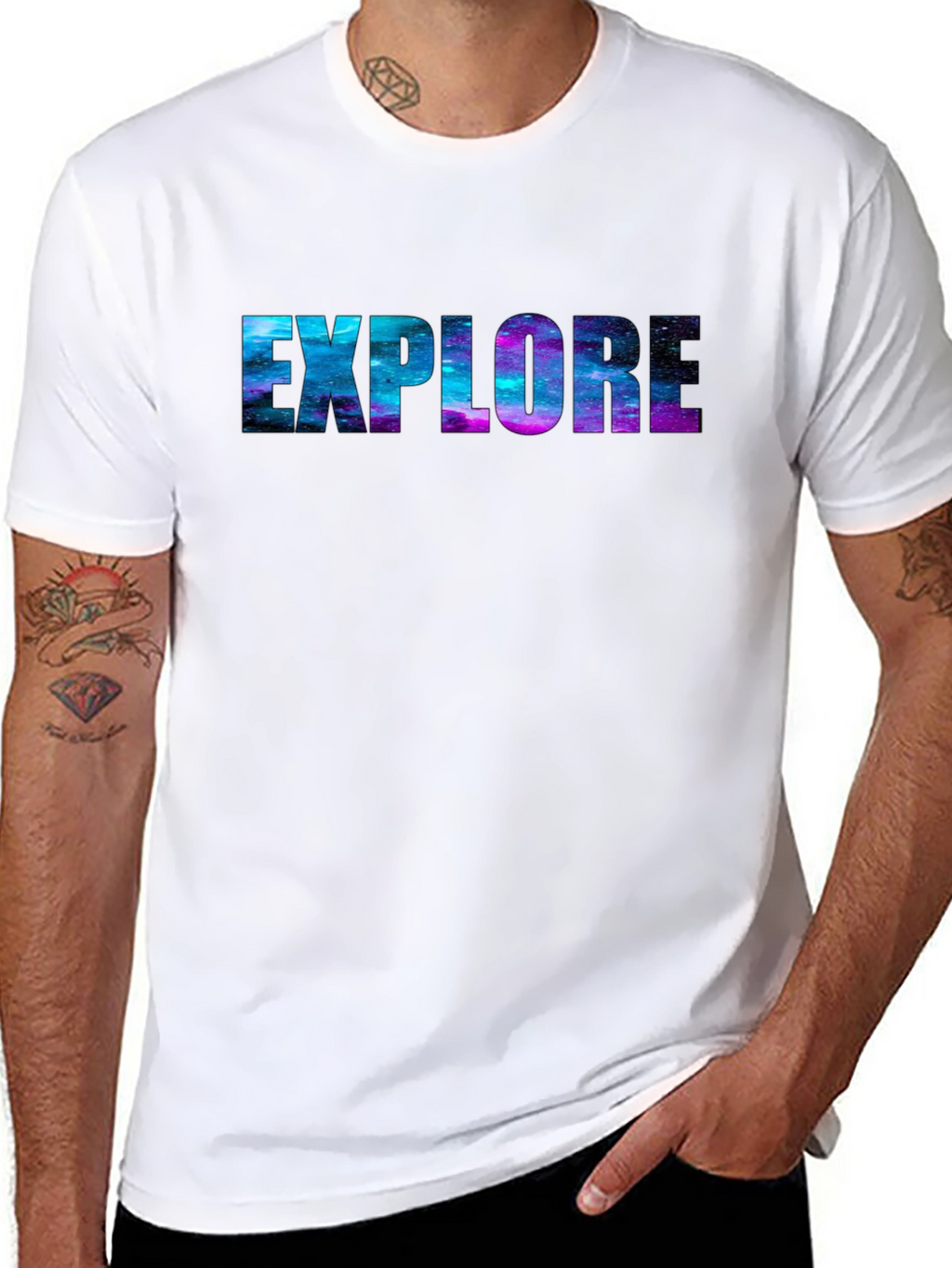 Explore Galaxy Tee - Black Unisex T-Shirt