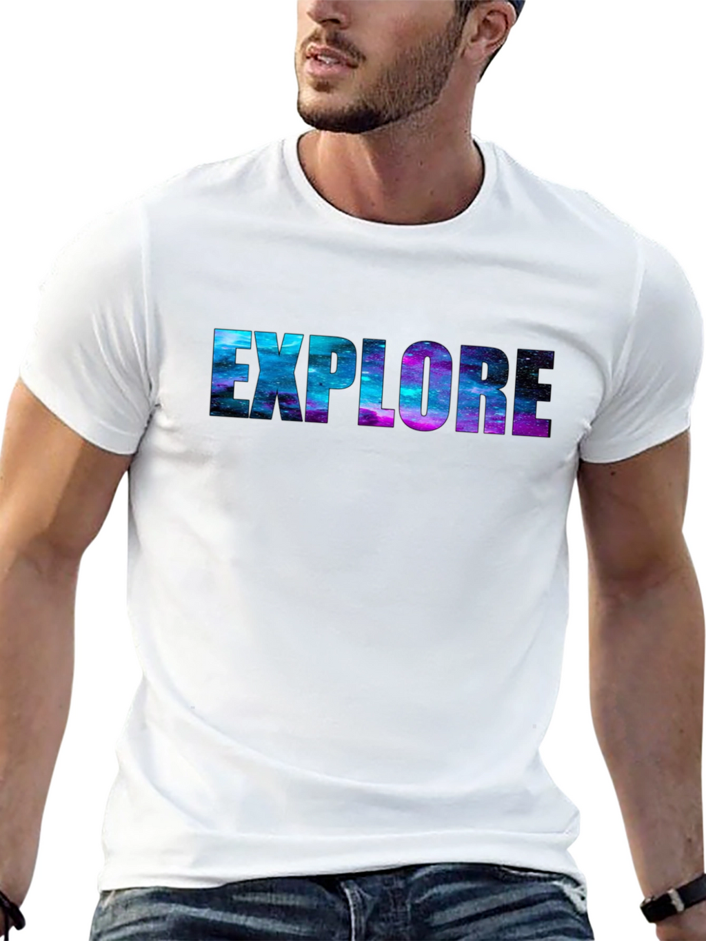 Explore Galaxy Tee - Black Unisex T-Shirt