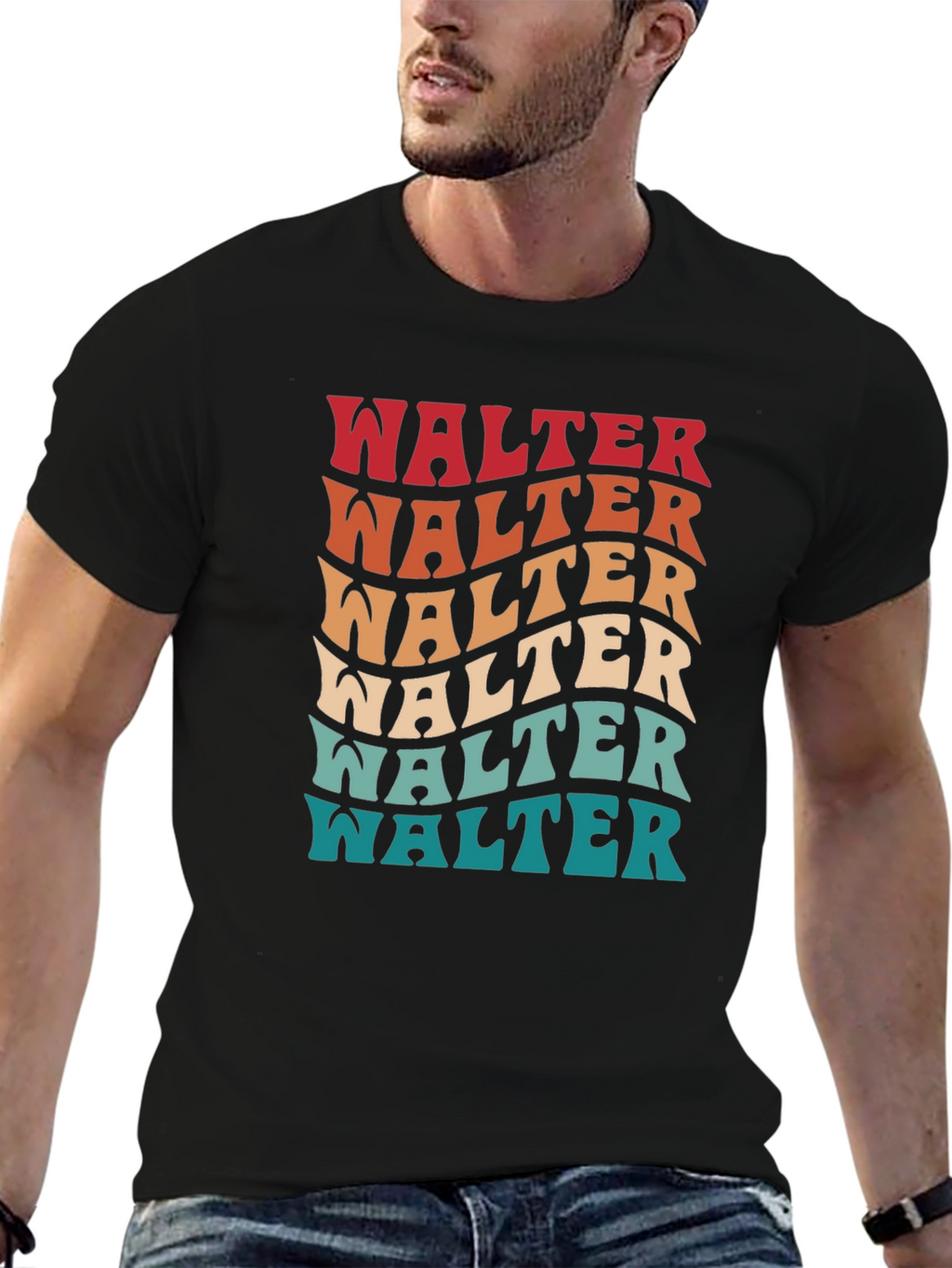 Retro Walter T-Shirt - Funky Name Design