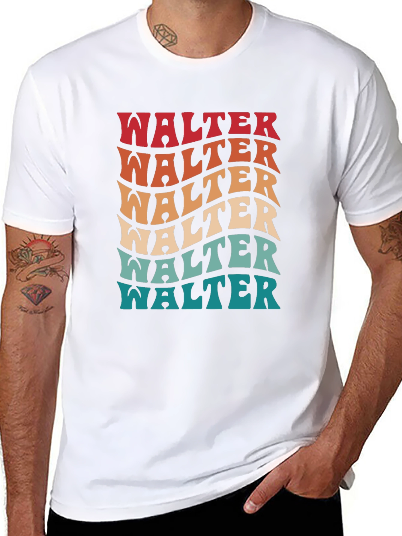 Retro Walter T-Shirt - Funky Name Design