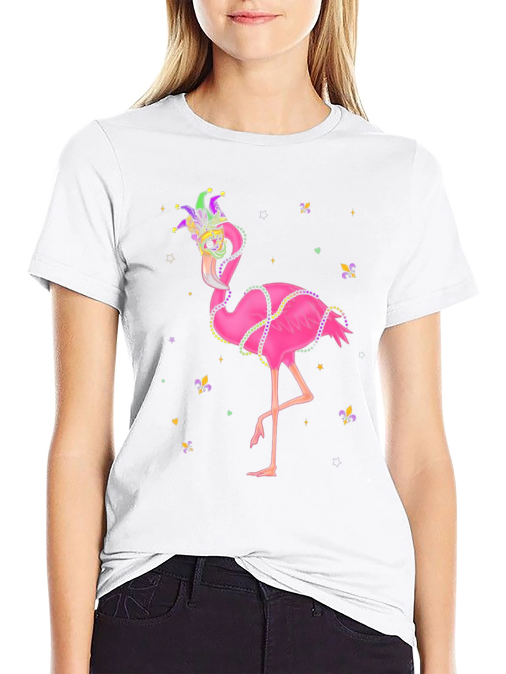 Mardi Gras Flamingo T-Shirt