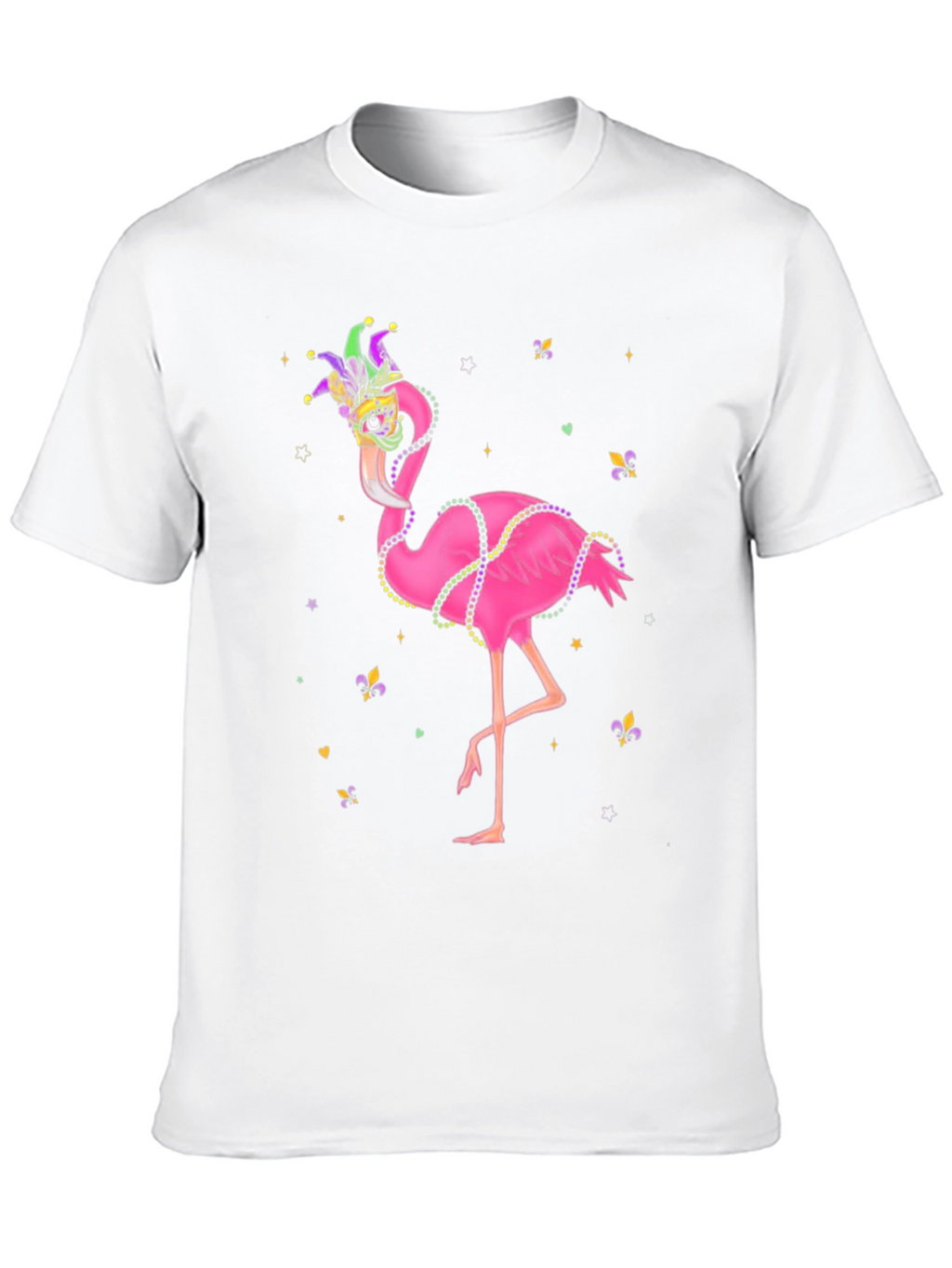Mardi Gras Flamingo T-Shirt