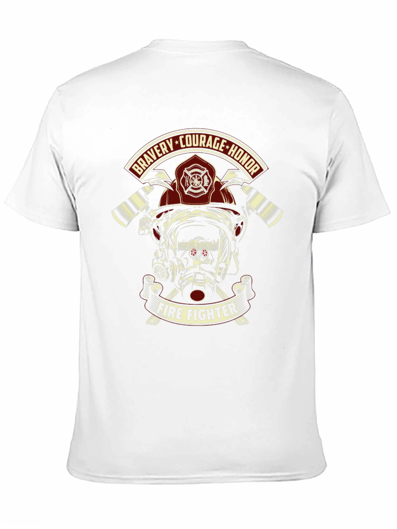 Firefighter Bravery Courage Honor Graphic T-Shirt