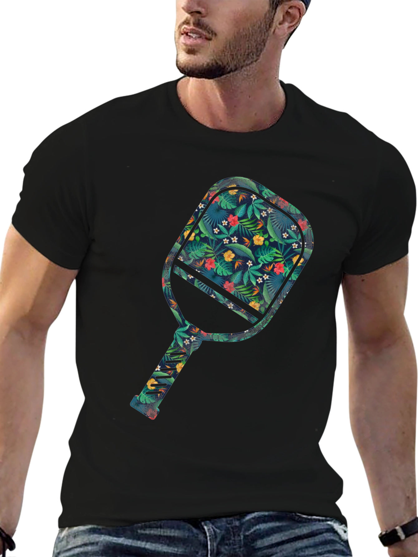 Tropical Paddle Graphic T-Shirt