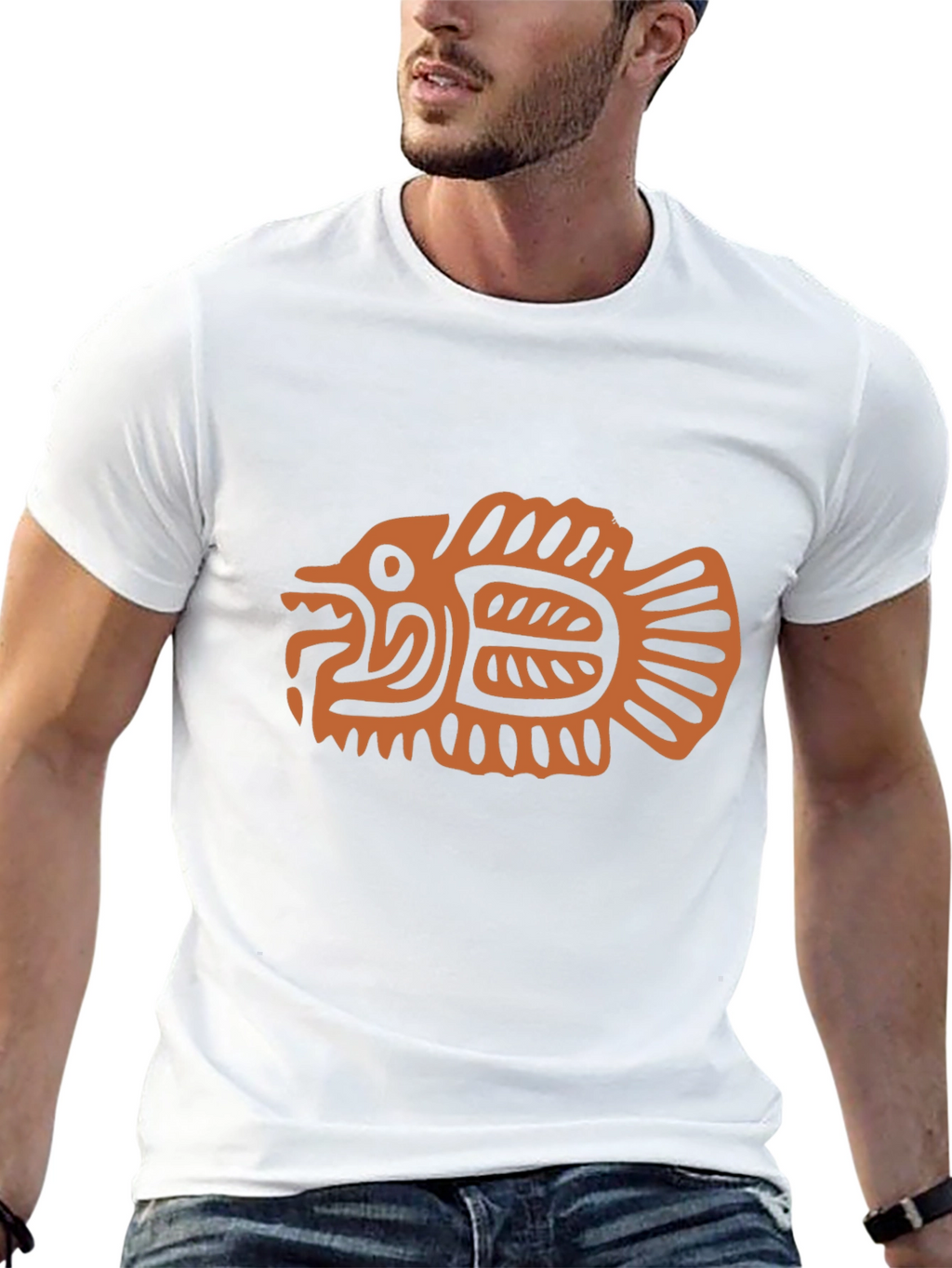 Tribal Fish Graphic Tee - Cool & Unique Design