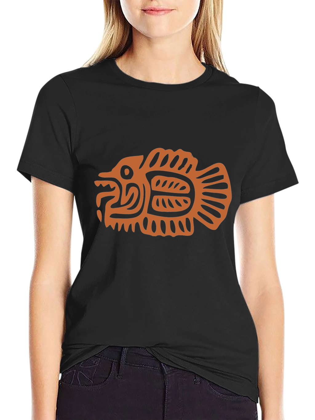 Tribal Fish Graphic Tee - Cool & Unique Design
