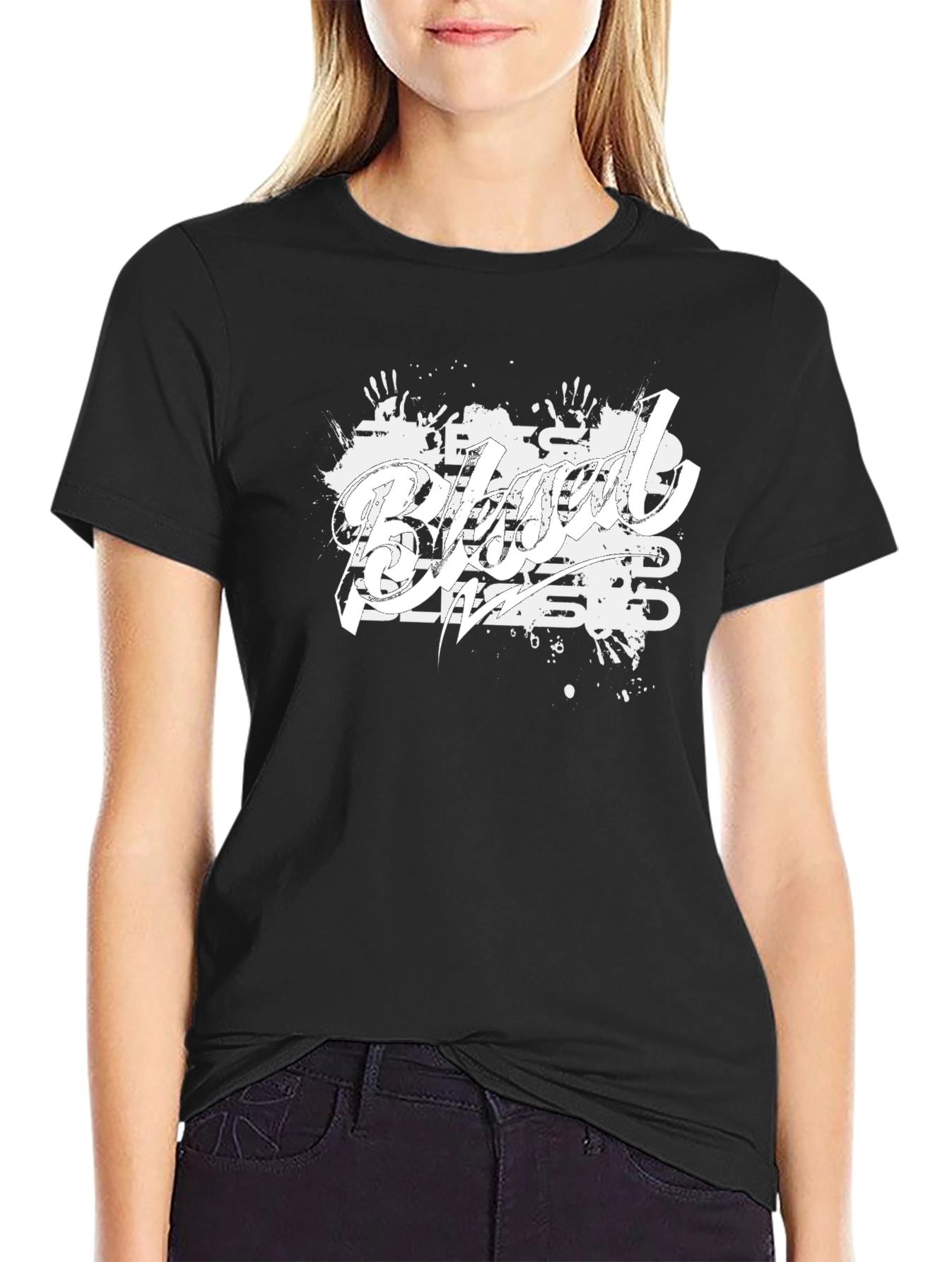 Blessed Black Graphic T-Shirt - Trendy Casual Tee