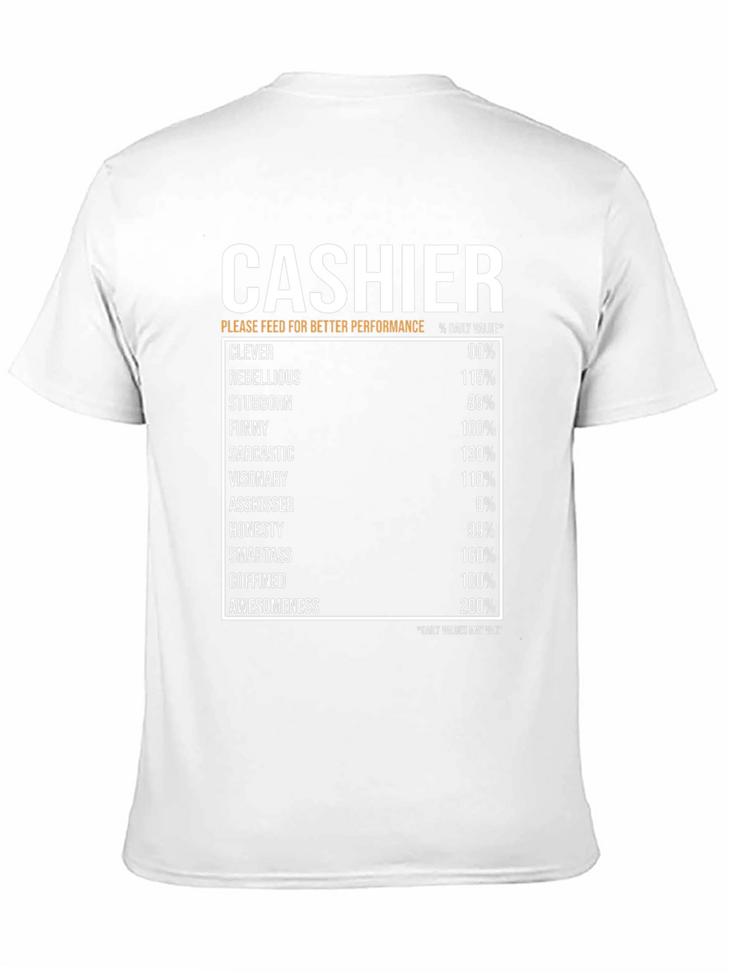 Cashier Humor Black T-Shirt