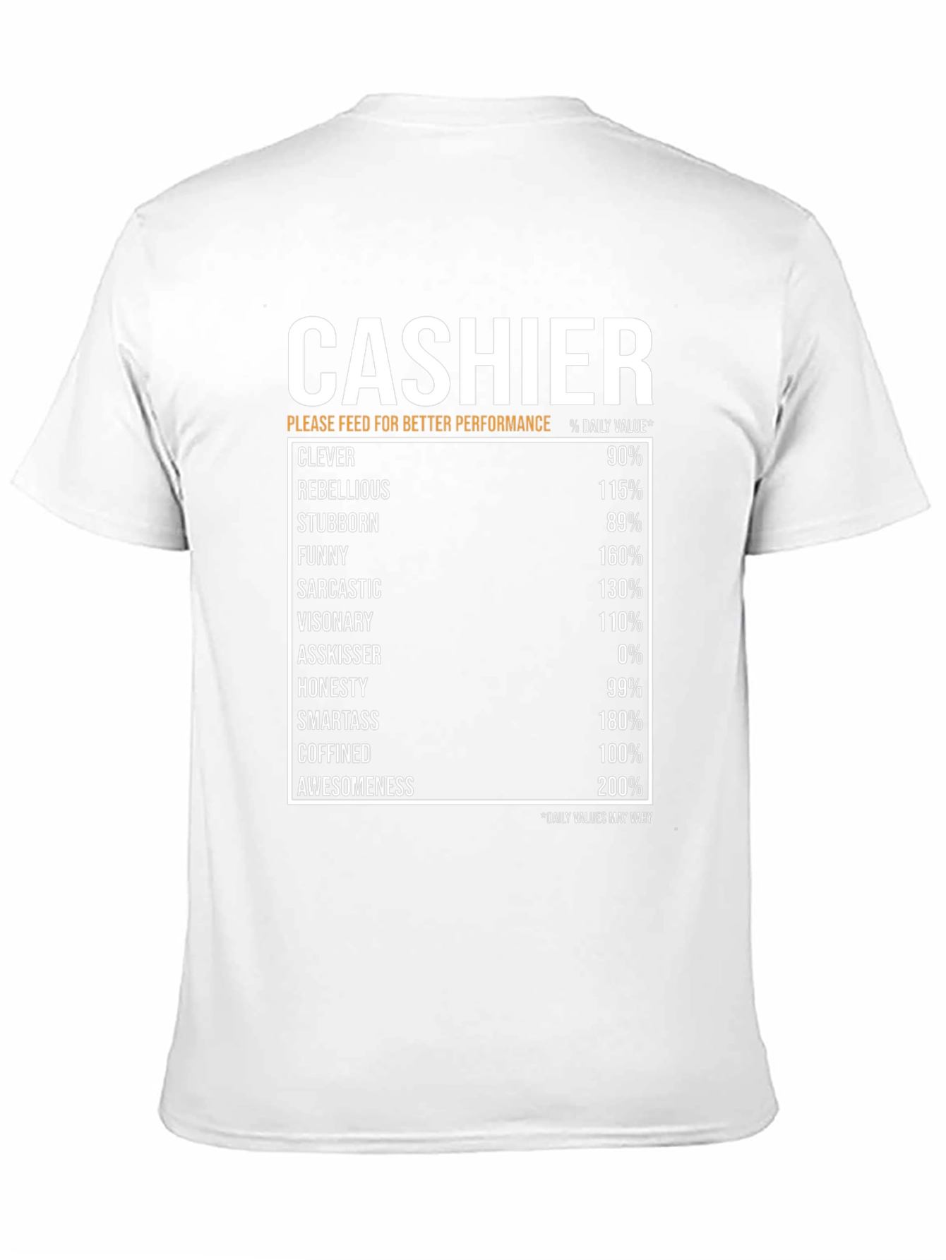 Cashier Humor Black T-Shirt