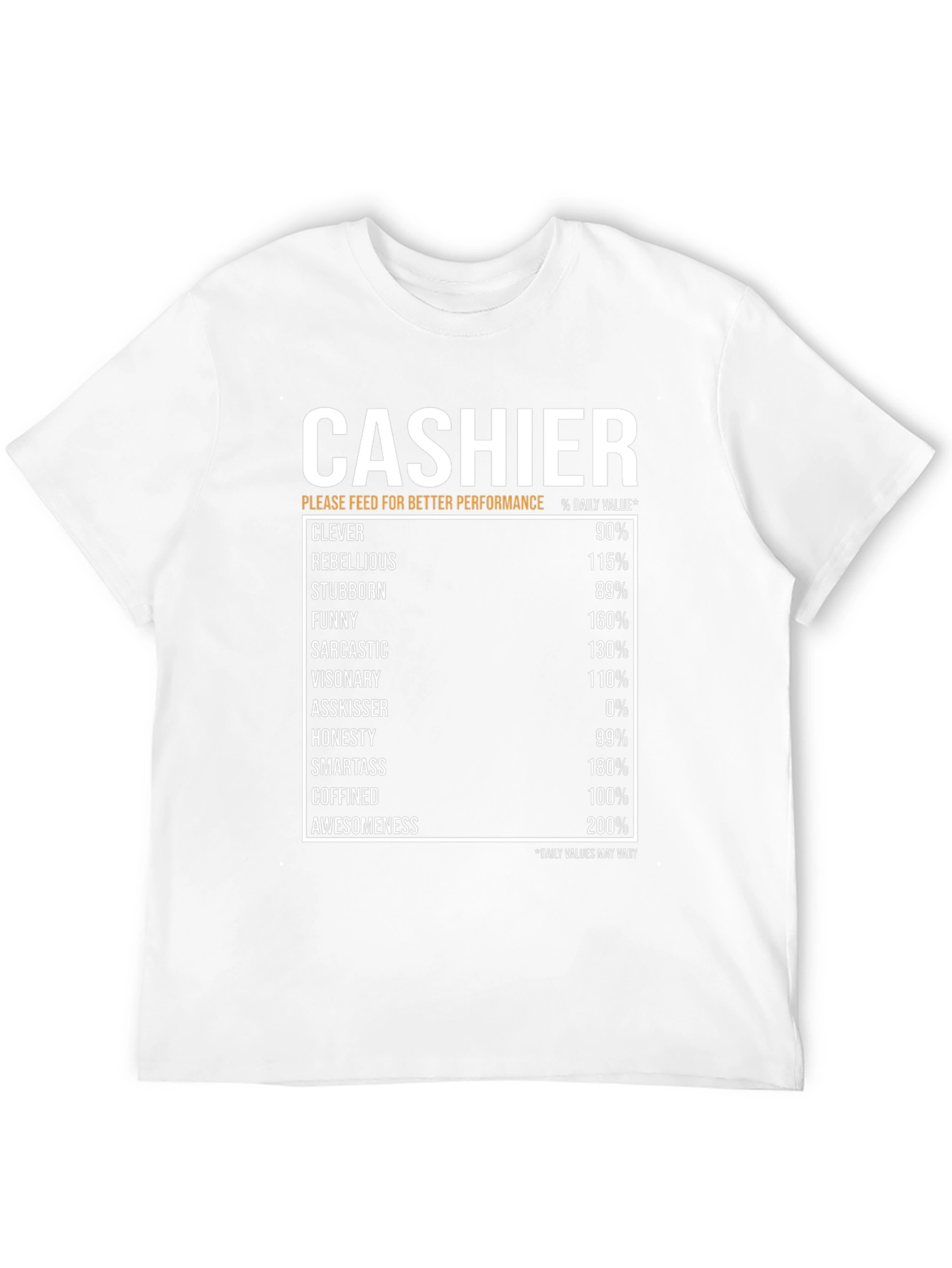 Cashier Humor Black T-Shirt