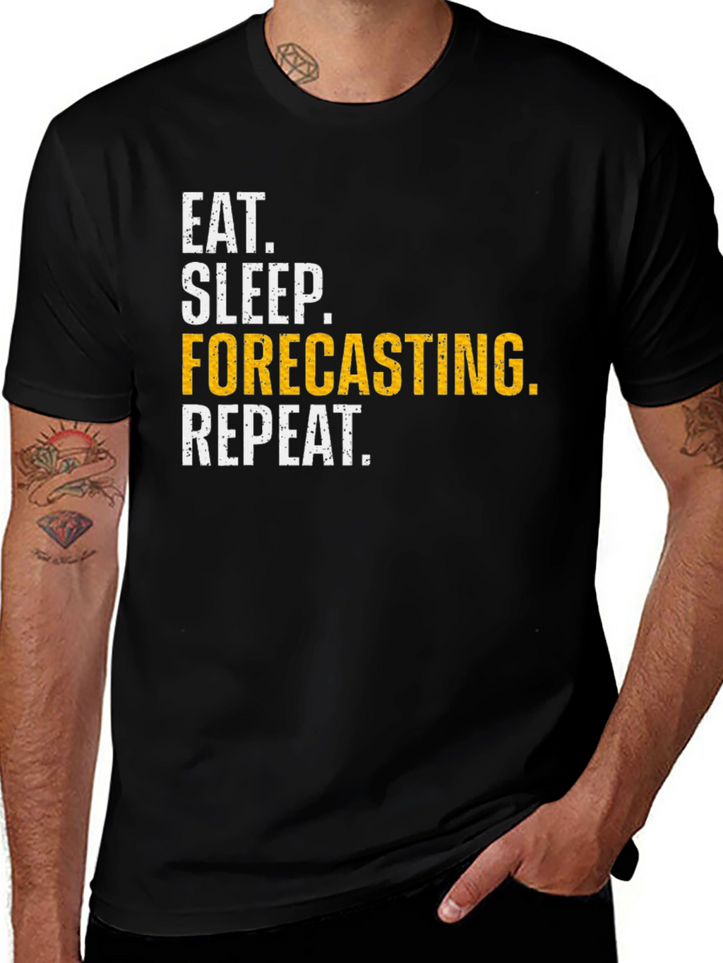 Eat Sleep Forecasting Repeat Funny T-Shirt