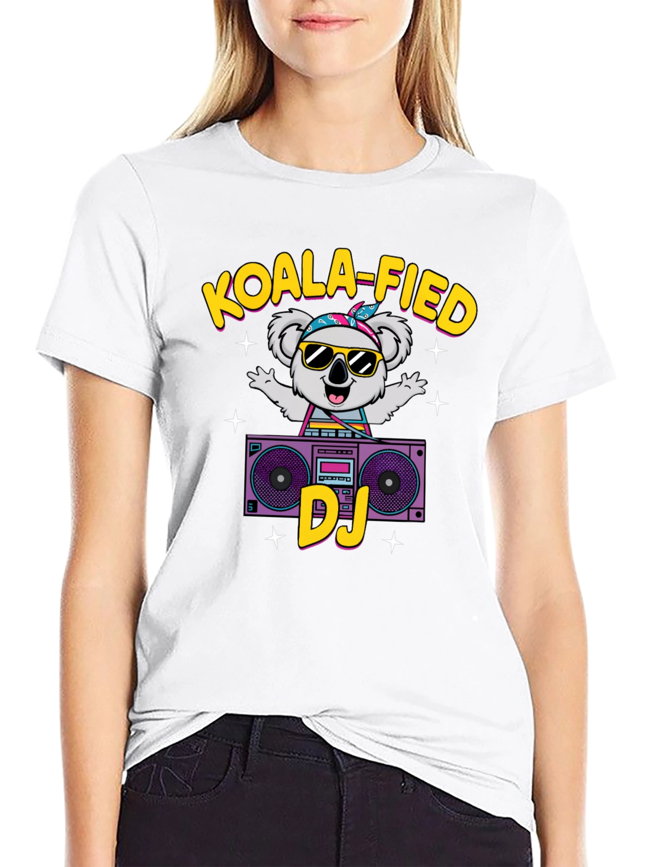 Koala-fied DJ T-Shirt Cute Animal Graphic Tee