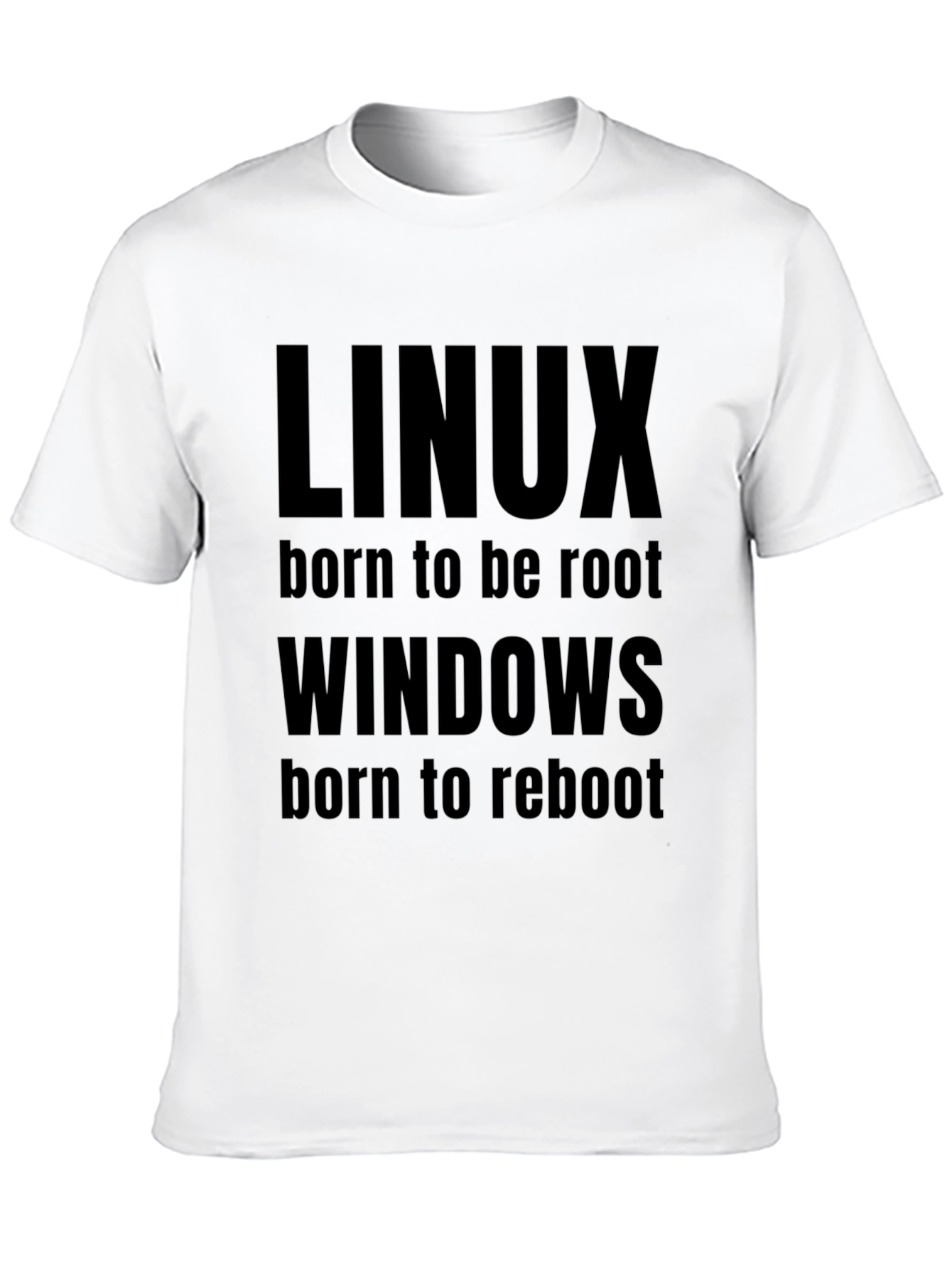 Linux vs Windows T-Shirt - Funny Programmer Tee