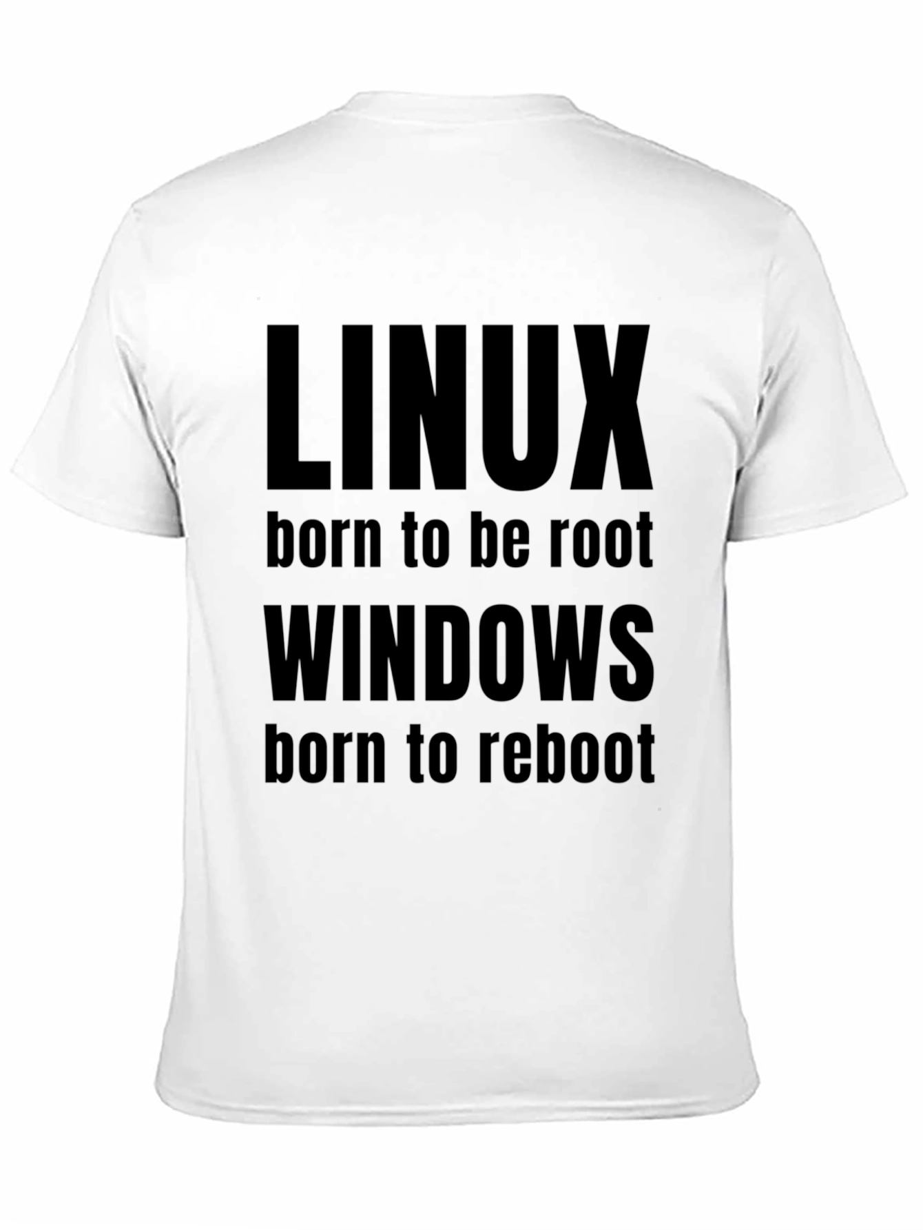 Linux vs Windows T-Shirt - Funny Programmer Tee