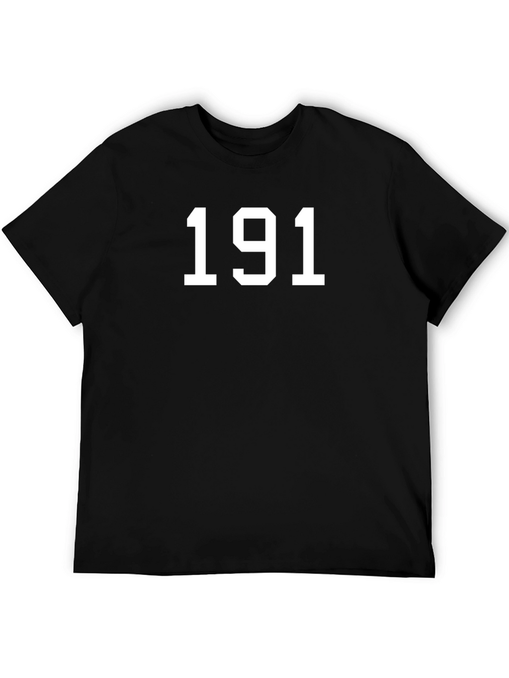 Number 191 Graphic T-Shirt - Black Cotton Tee