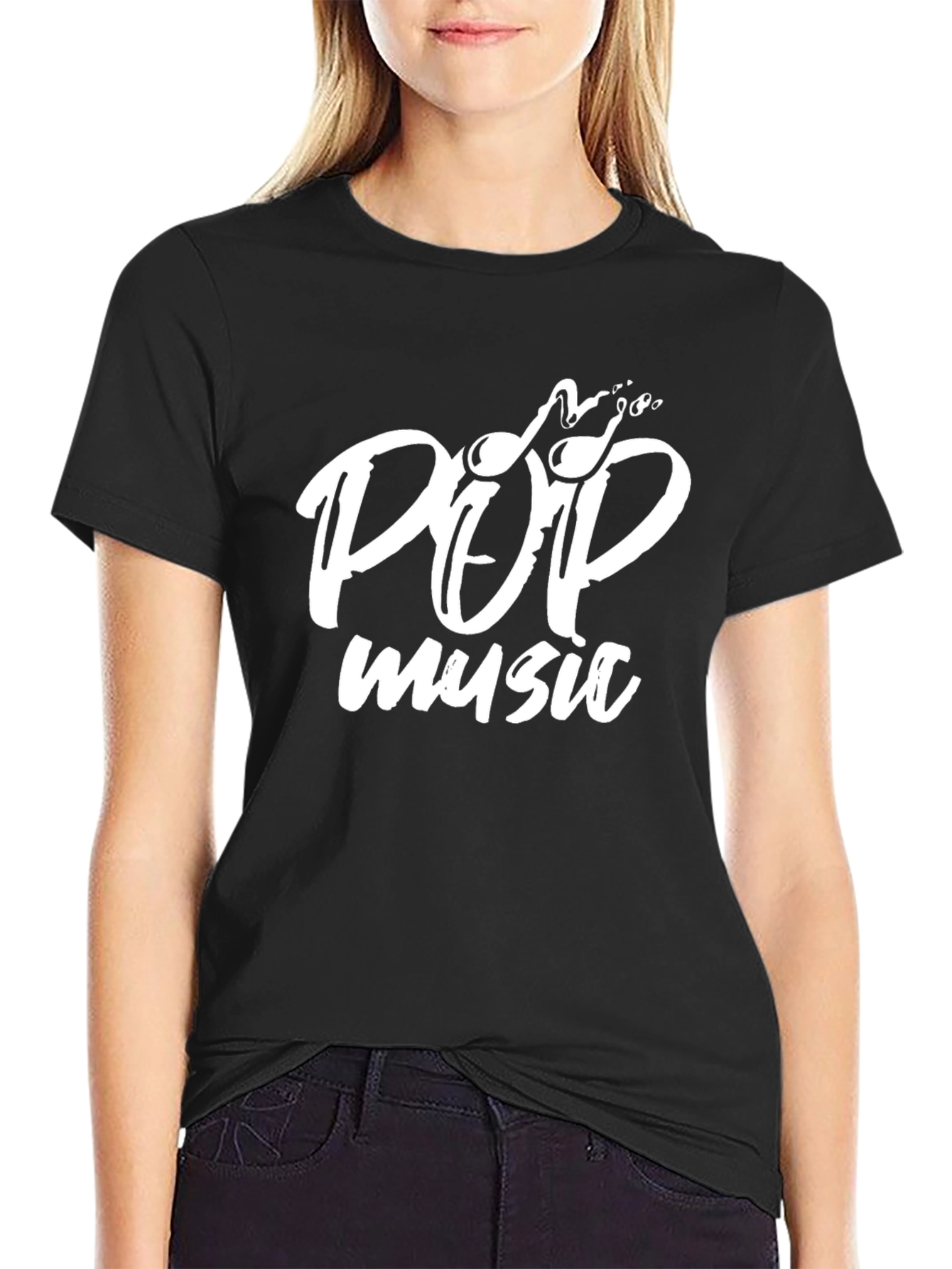 Pop Music Graphic Black T-Shirt