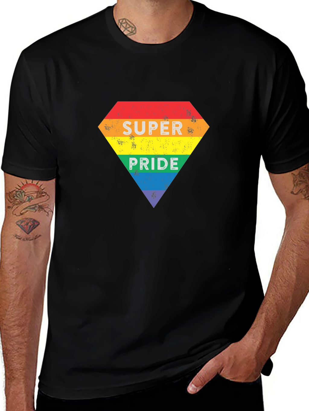 Super Pride Rainbow Graphic Tee