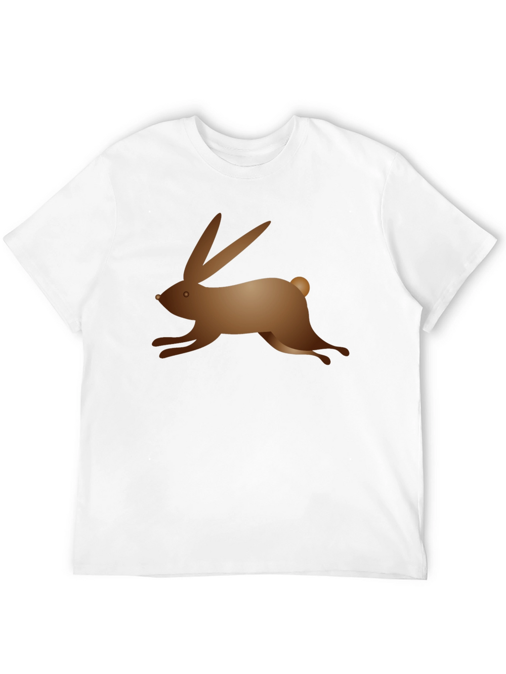 Black T-Shirt with Bunny Graphic
