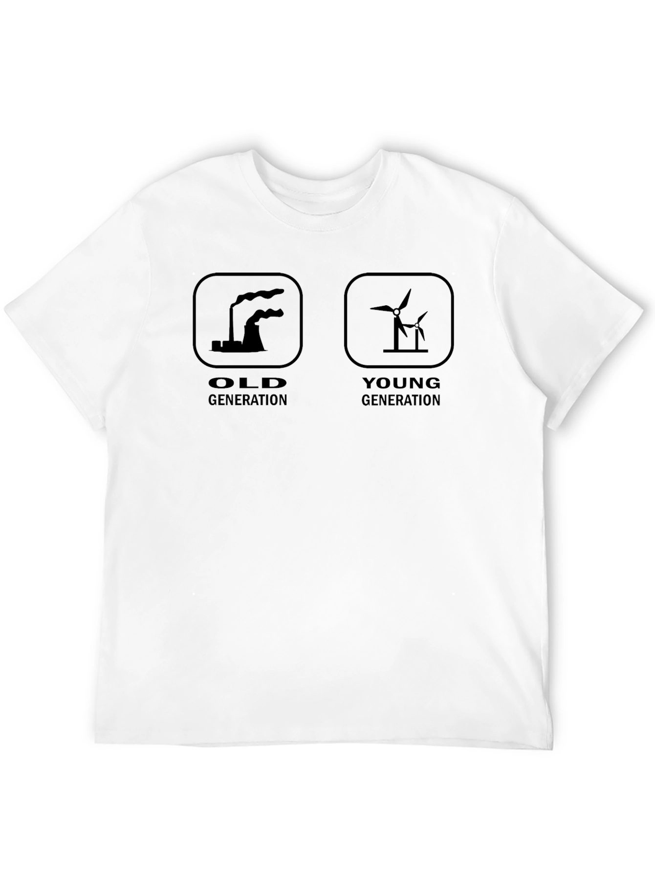 Old vs Young Generation Graphic Tee