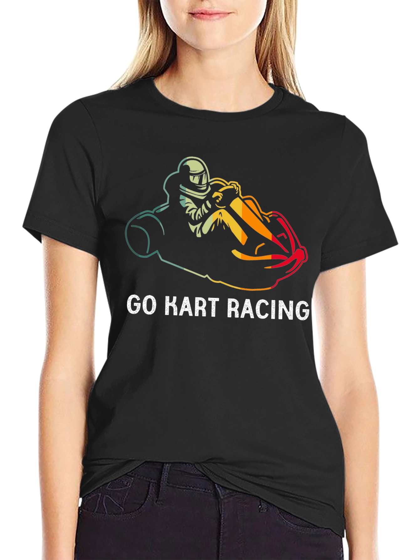 Go Kart Racing Graphic Tee - Stylish Racer Shirt