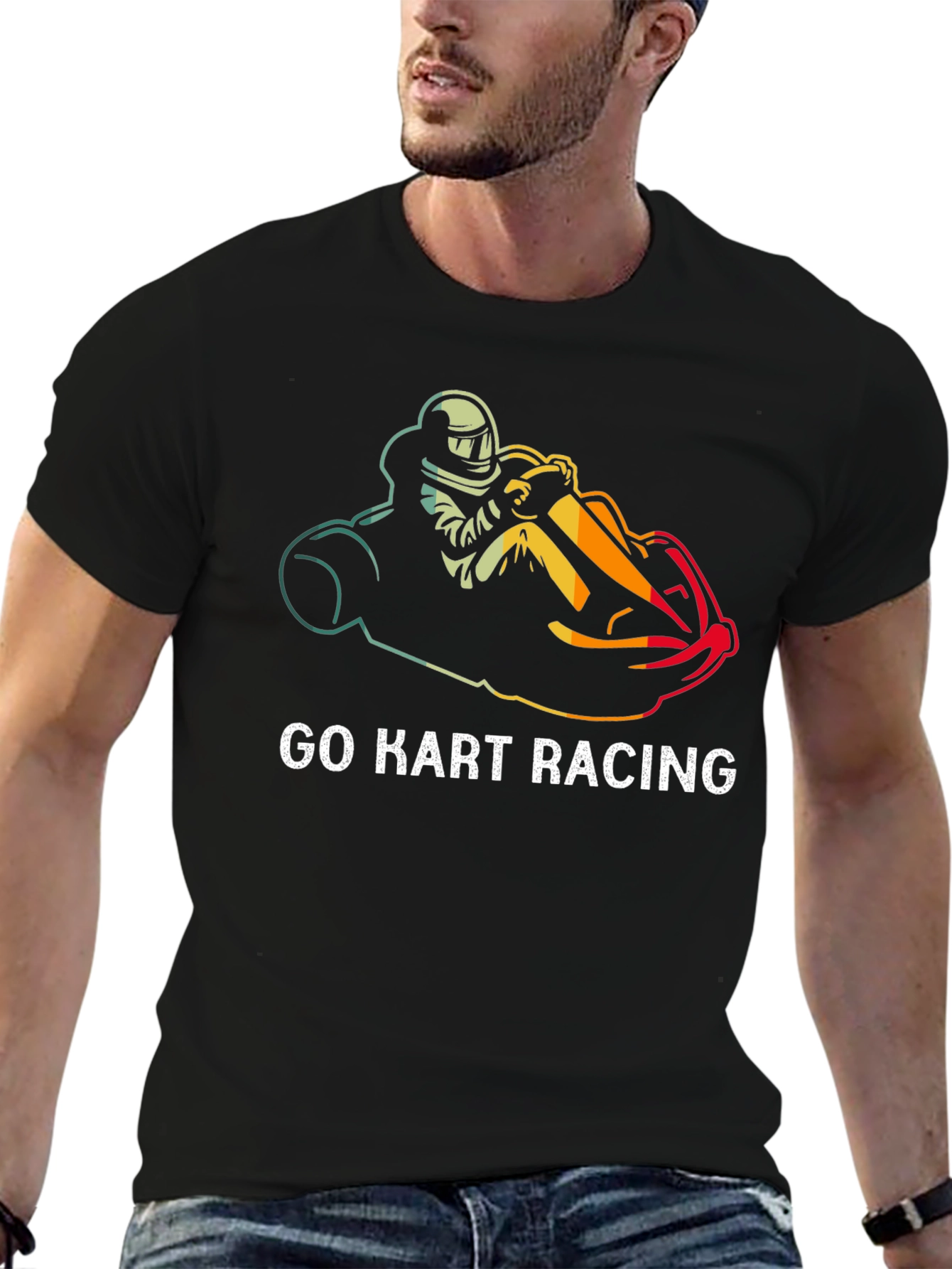 Go Kart Racing Graphic Tee - Stylish Racer Shirt