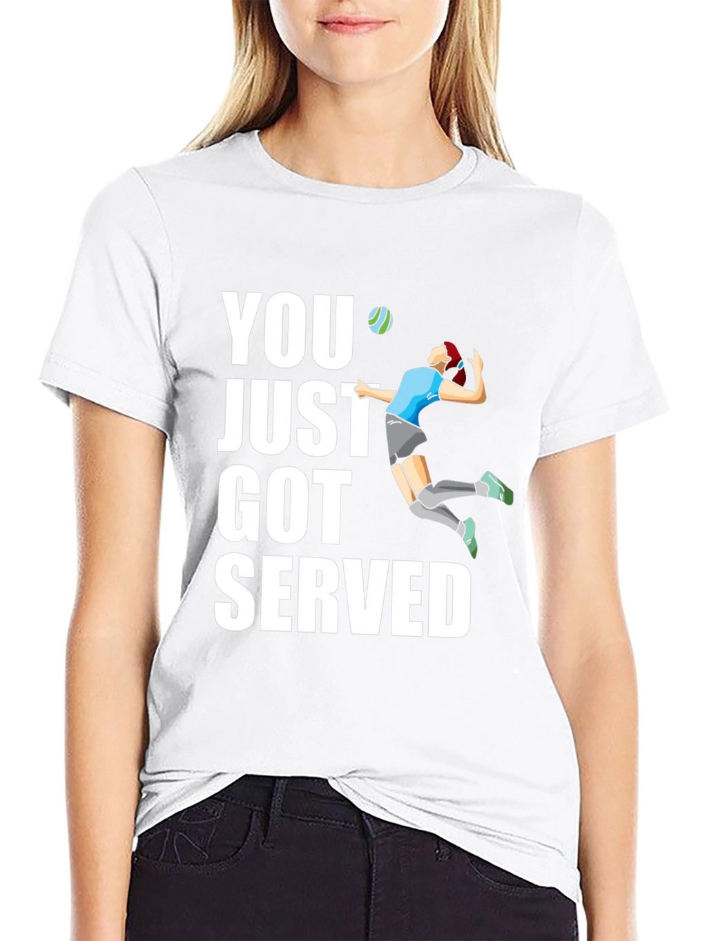 Volleyball Serve Graphic T-Shirt