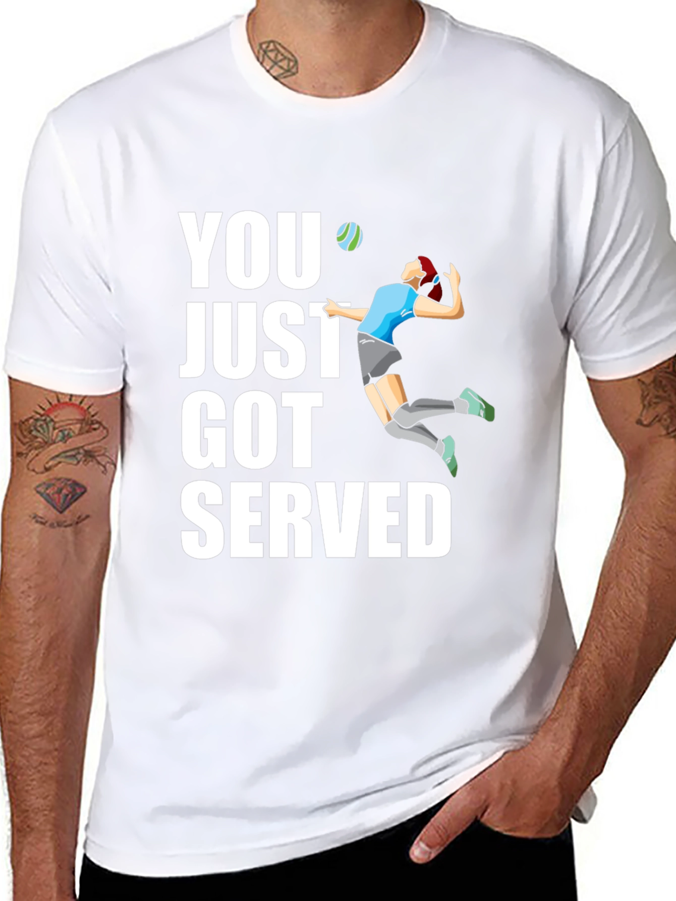 Volleyball Serve Graphic T-Shirt