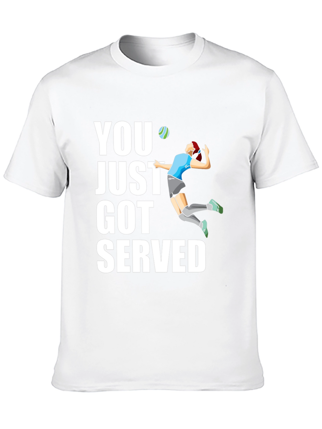Volleyball Serve Graphic T-Shirt
