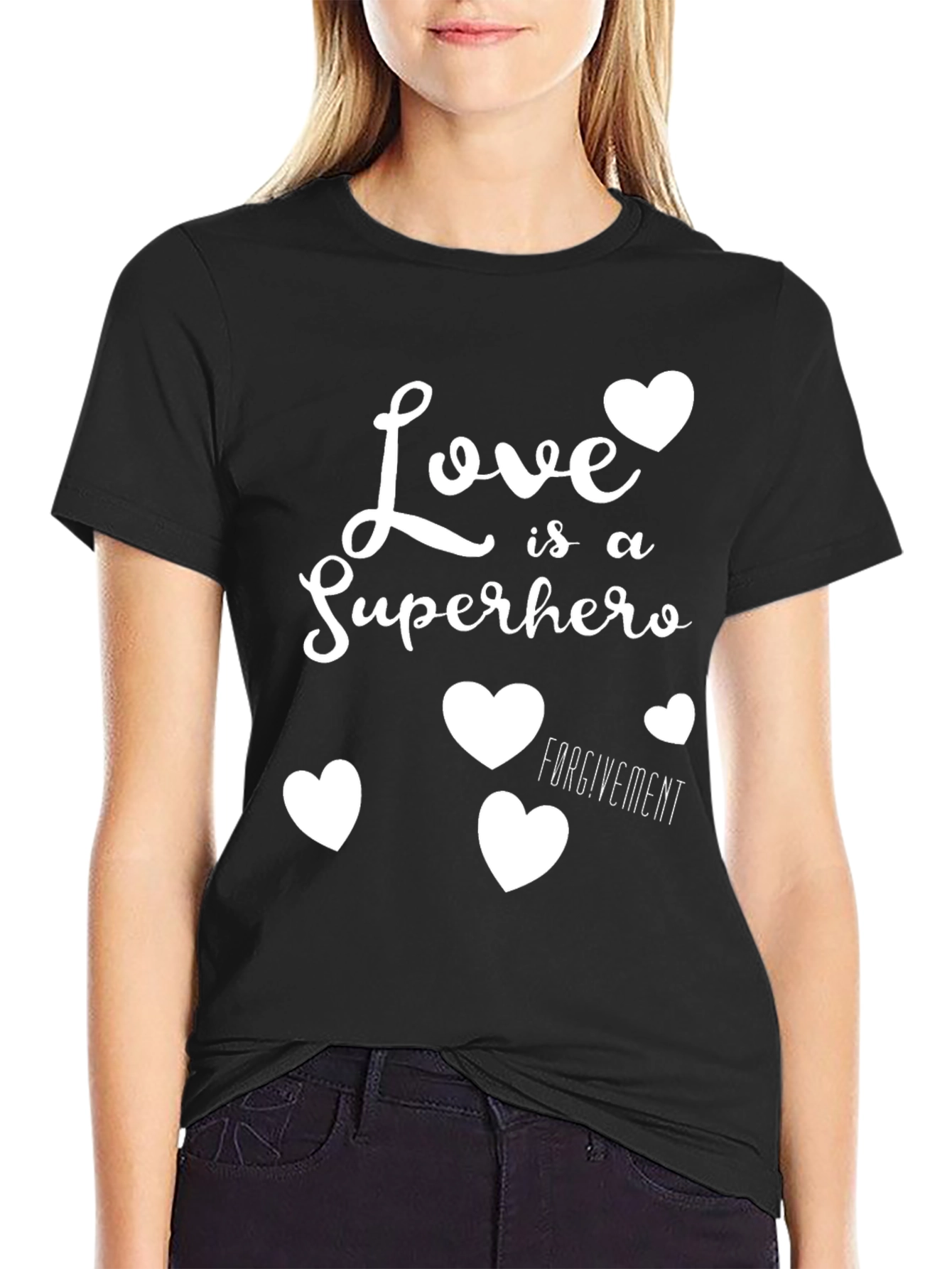Love is a Superhero Graphic T-Shirt