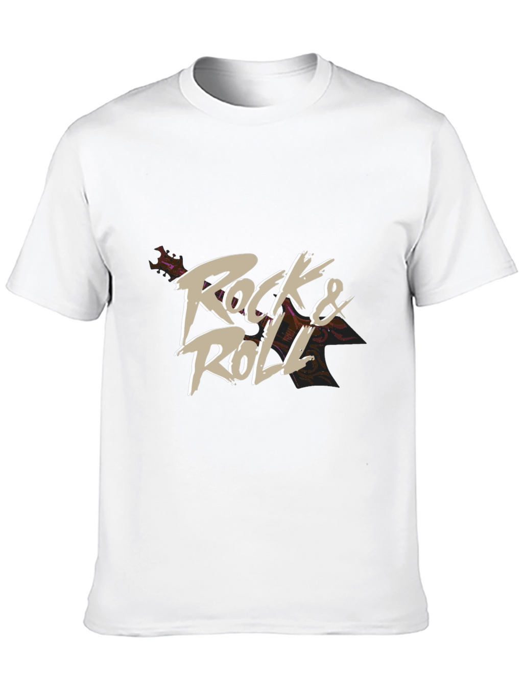 Rock & Roll Graphic T-Shirt - Black