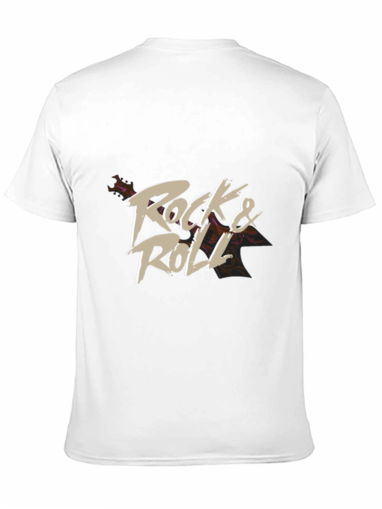 Rock & Roll Graphic T-Shirt - Black