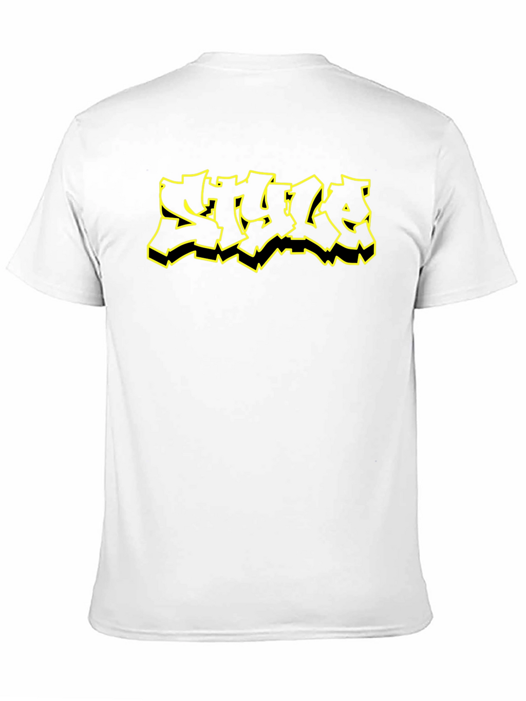 Edgy Graphic Tee - Black T-Shirt with STYLE Design