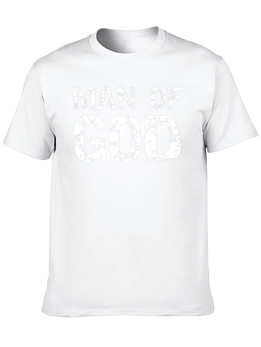 Man of God Black Cotton Graphic T-Shirt
