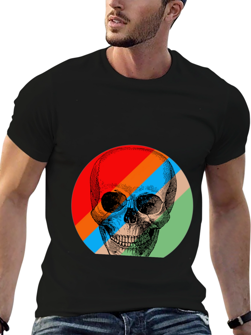 Retro Skull Graphic T-Shirt - Unique Design