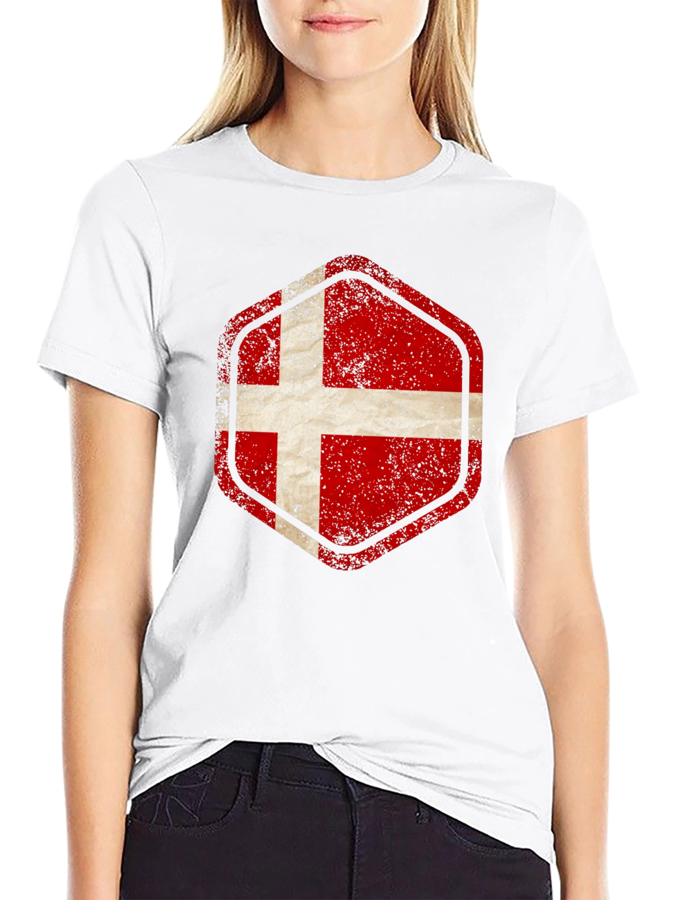 Denmark Flag Graphic T-Shirt