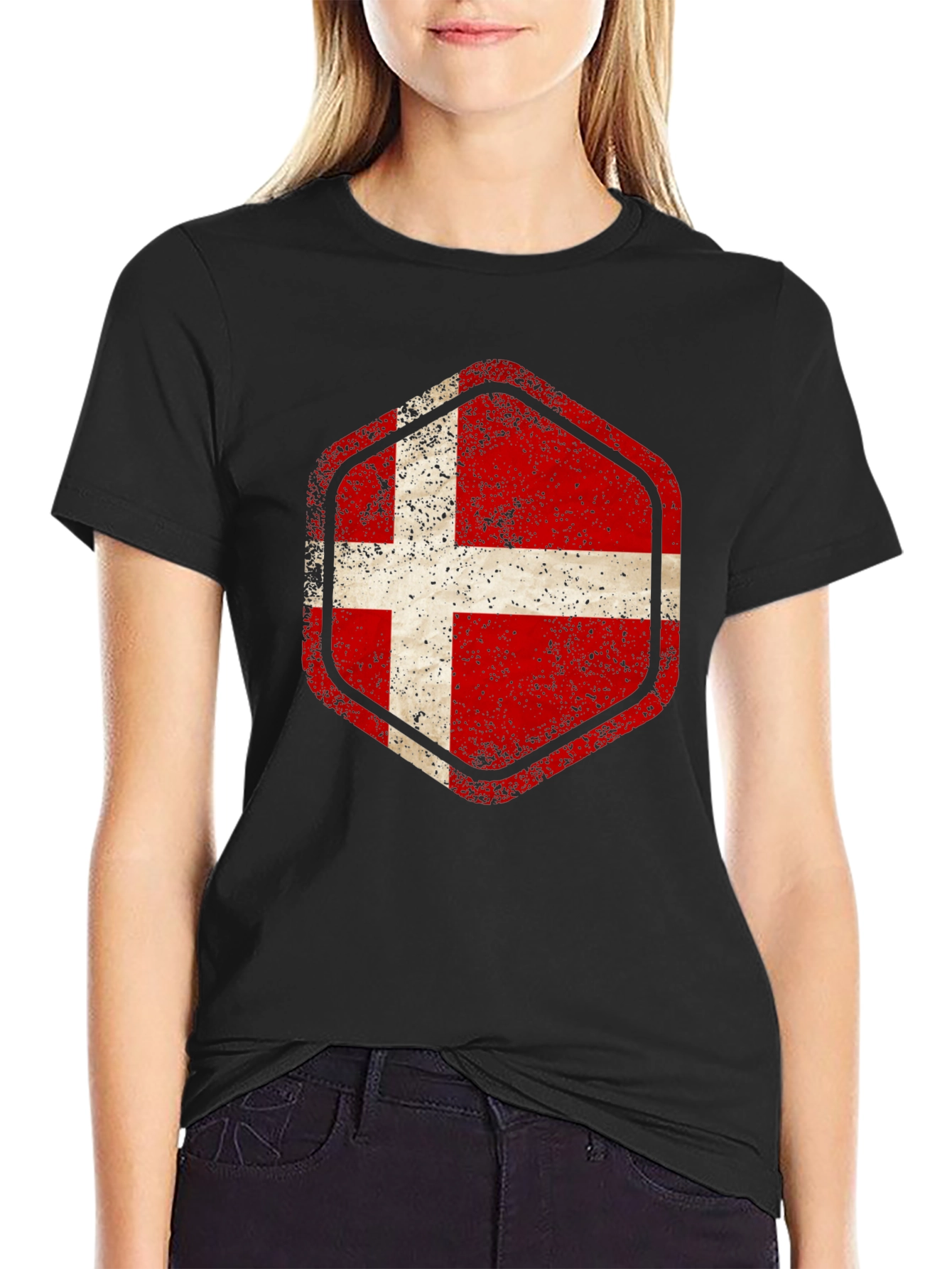 Denmark Flag Graphic T-Shirt