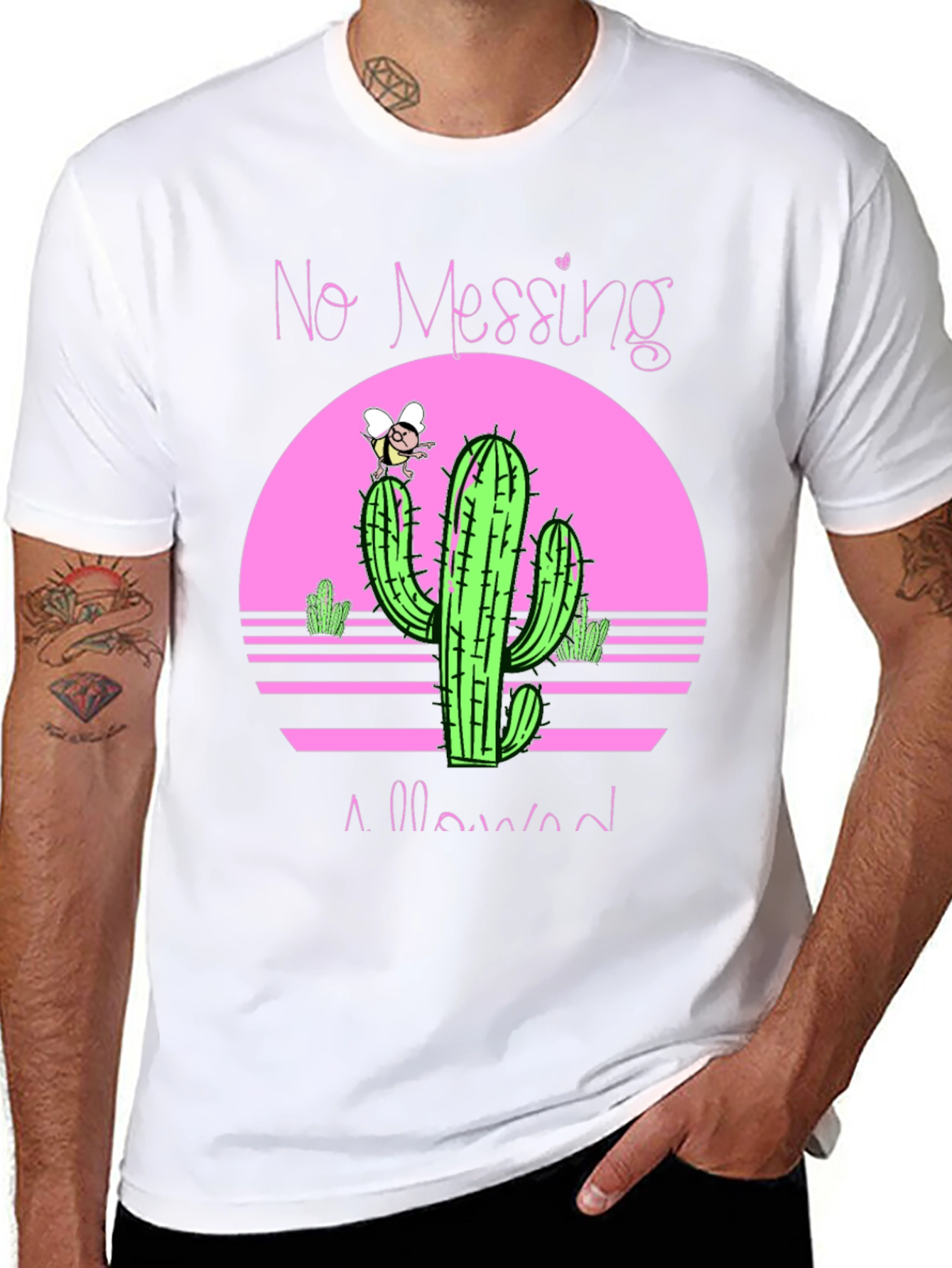 No Messing Allowed Cactus Graphic Tee
