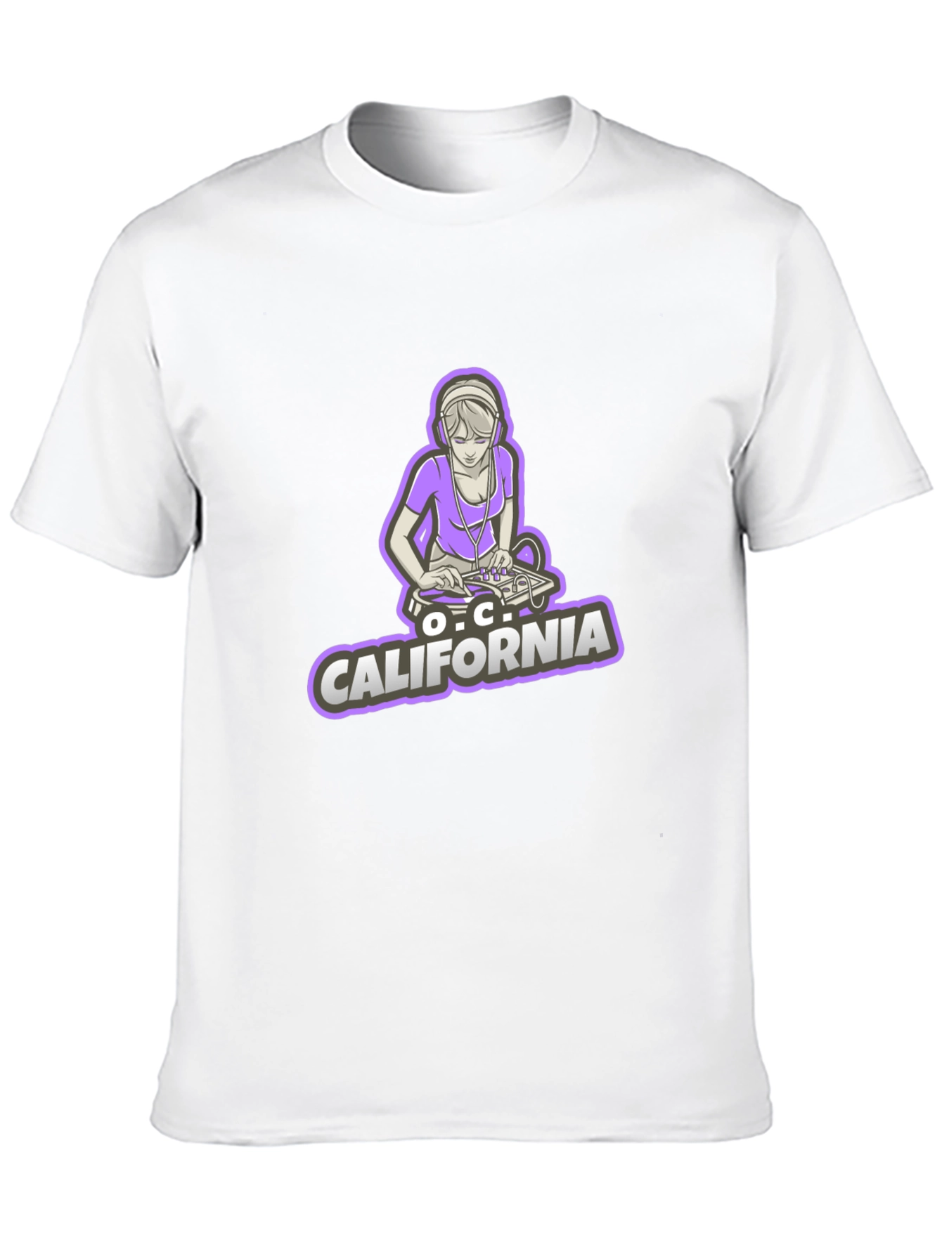 DJ Girl O.C. California Black Tee