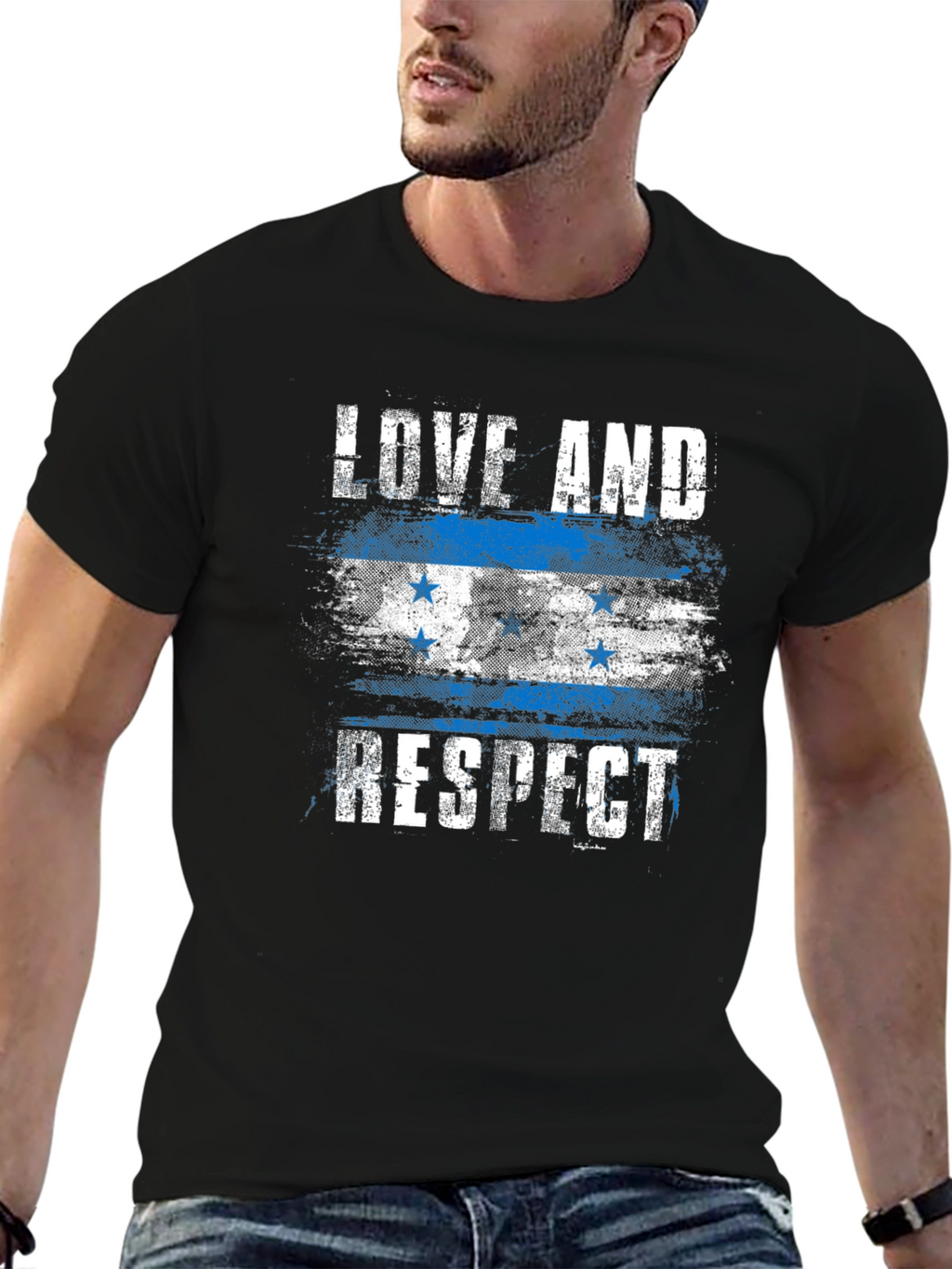 Love and Respect Honduras Flag T-Shirt