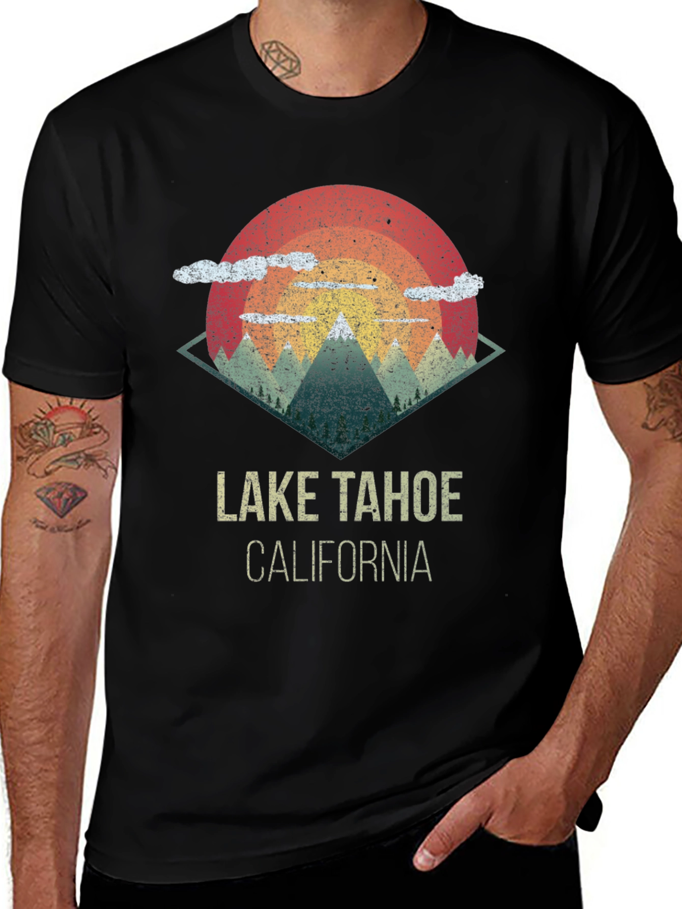 Lake Tahoe California T-Shirt - Vintage Graphic Tee