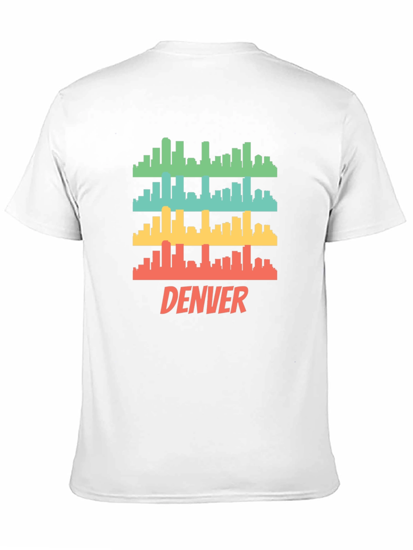Denver Skyline Mens Black Graphic Tee
