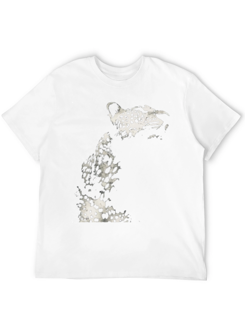 Black Leopard Print Graphic T-Shirt